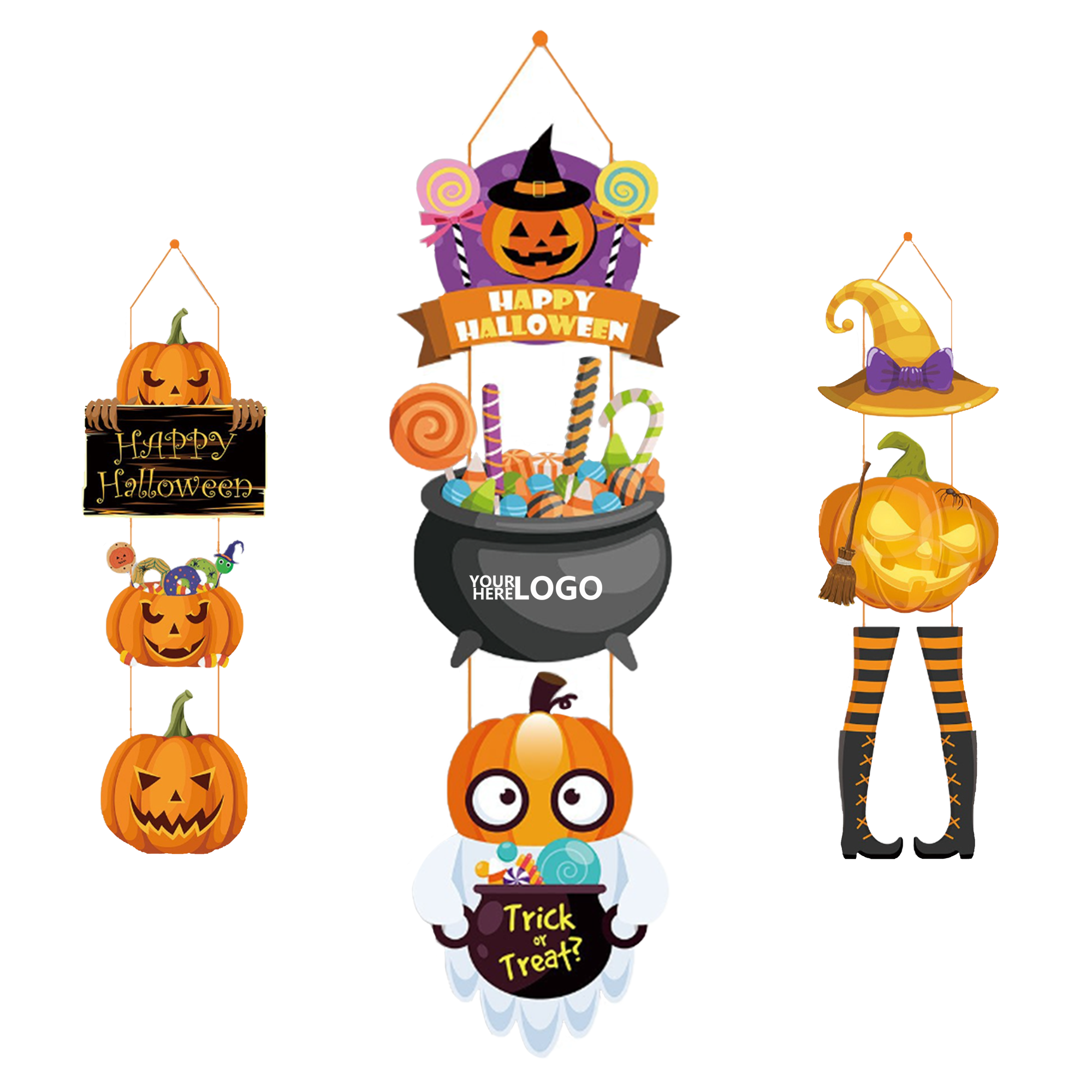 Festive Halloween Door Decor Made from Boxwood 1