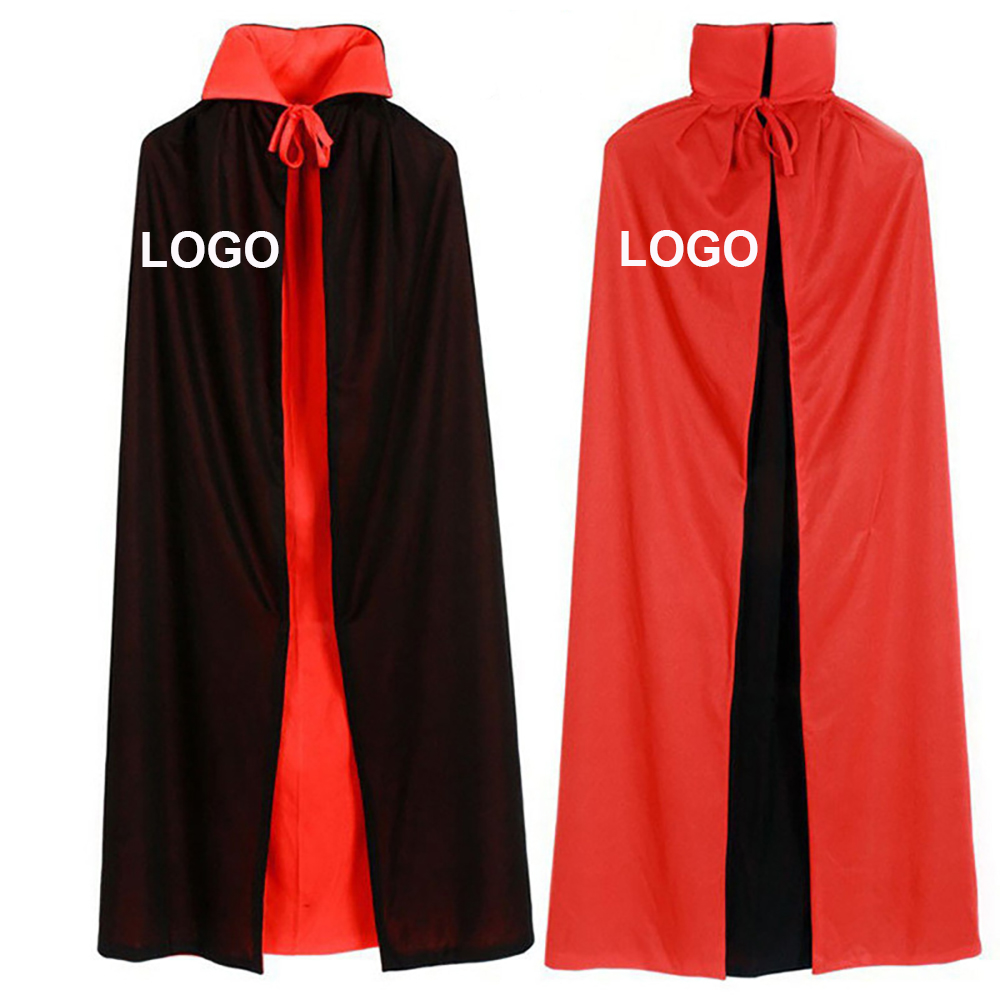 Halloween Black And Red Double Sided Cloak 2
