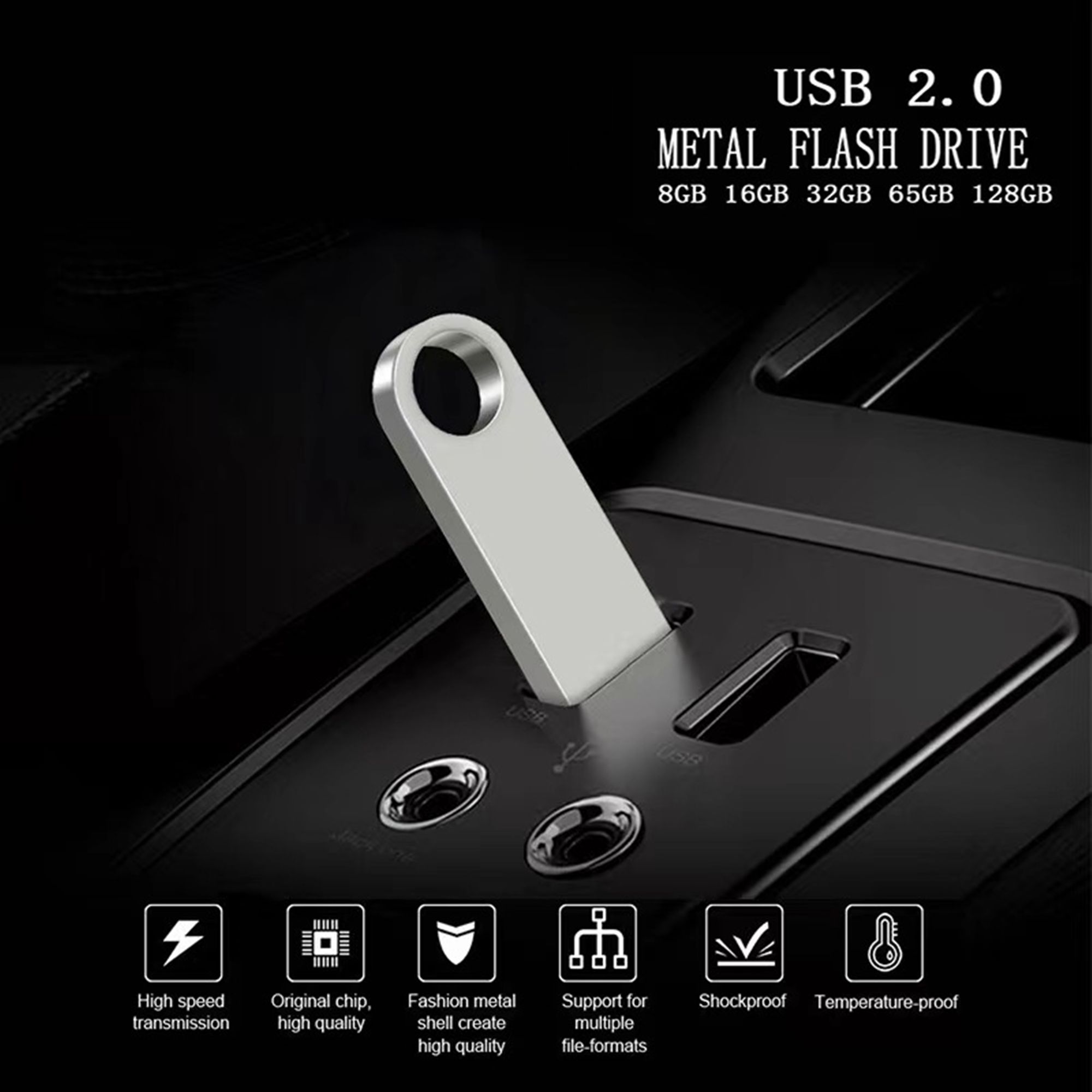 16GB Metal Flash Drive USB 2.0 2