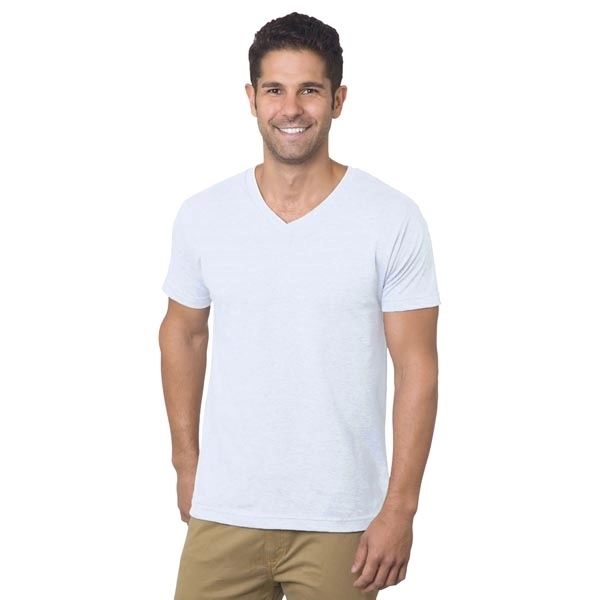 Unisex Fine Jersey V-Neck T-Shirt 1