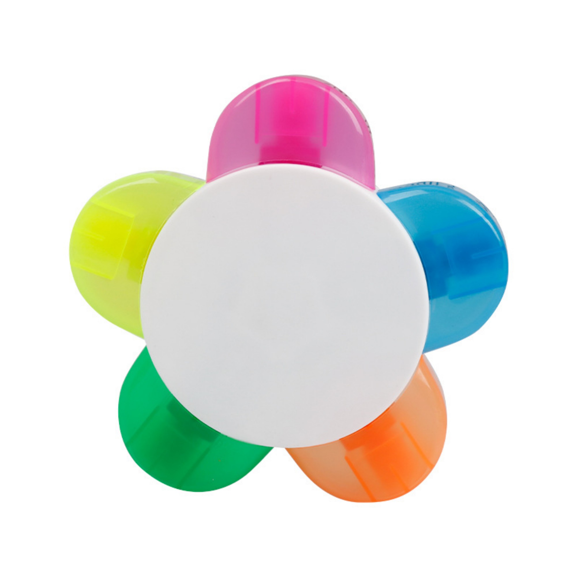 Five Color Petal Shaped Highlighters 3