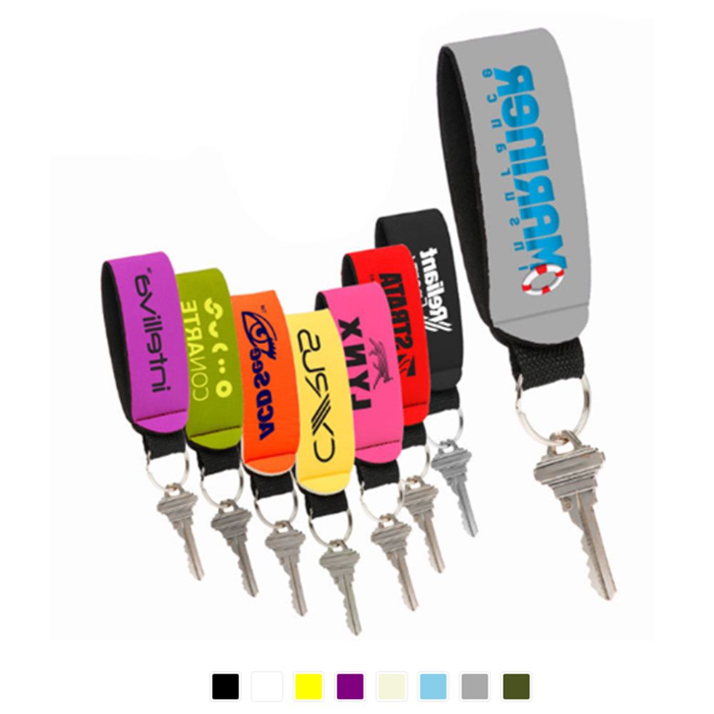 Neoprene Key Wristband w/Key Ring 6