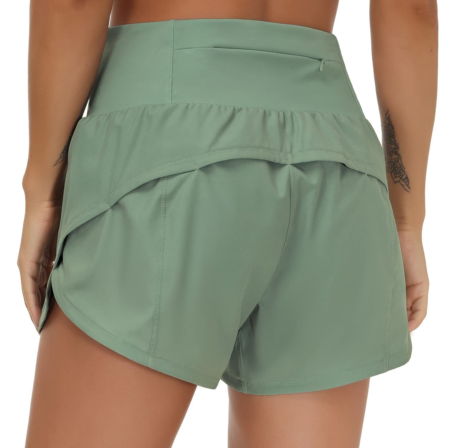 High Waisted Running Shorts 17