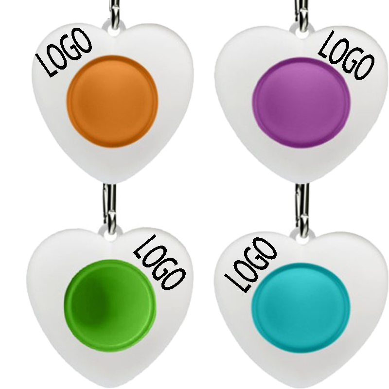 Push Pop Fidget Anxiety Stress Reliever Toy for Kids Adults---Heart Shape 3