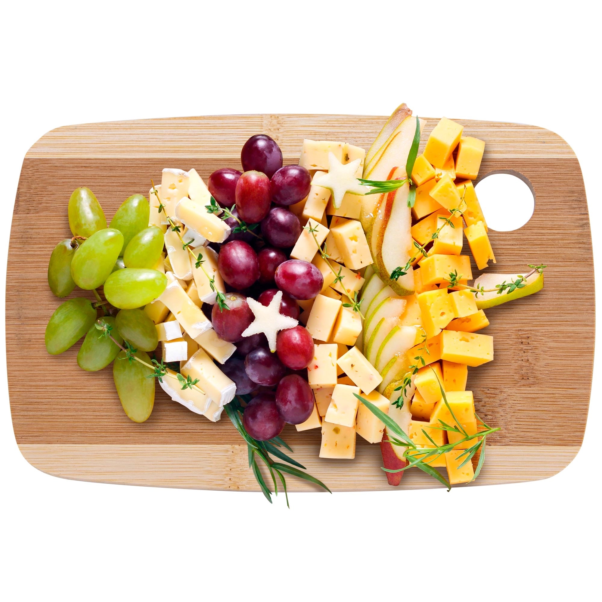 The Camden 9-Inch Two-Tone Bamboo Cutting Board 3