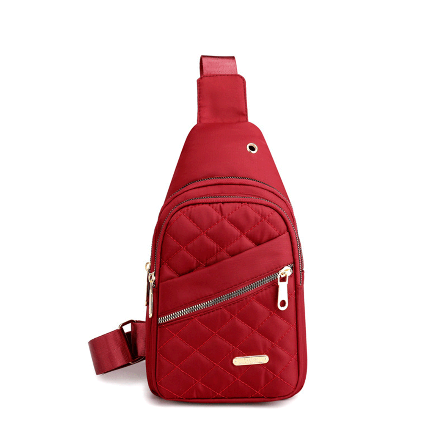 earphone jack water-resistant Nylon Cross Body Sling Bag 12