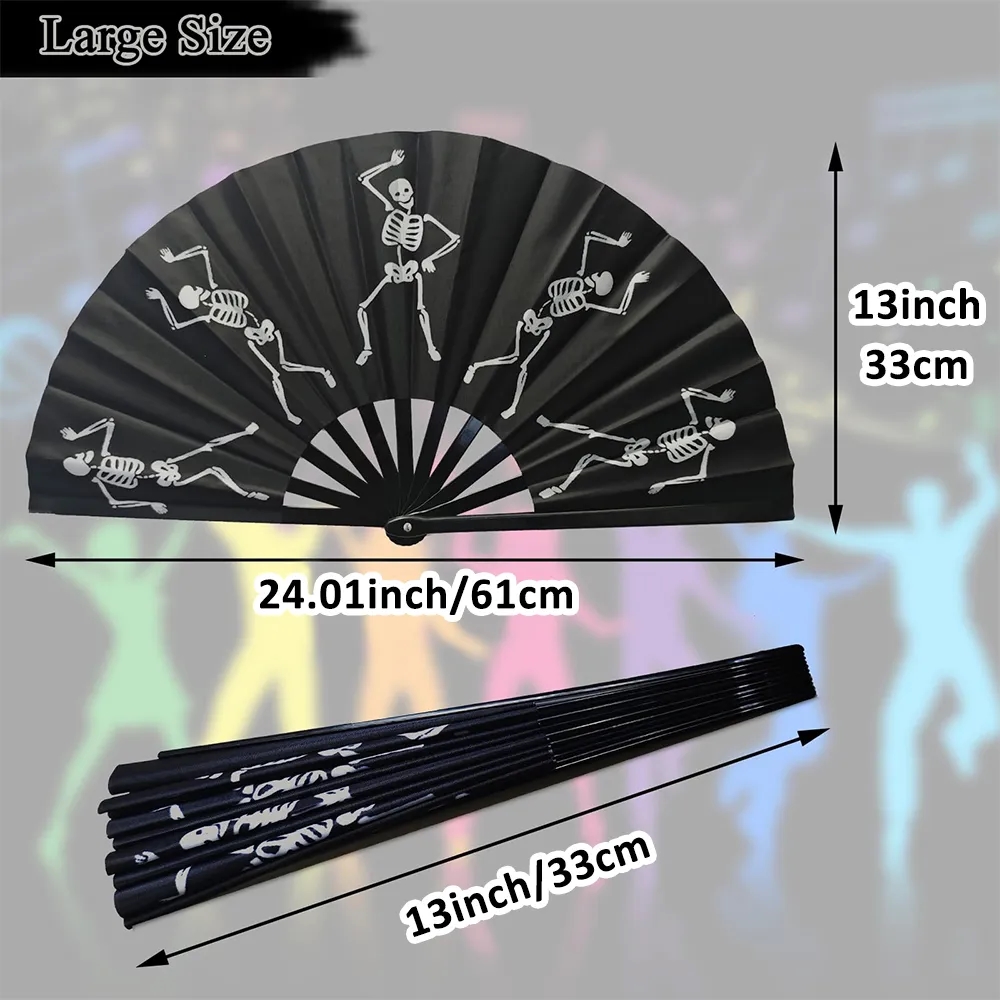 Black Folding Fans for Line Dancing Boots on The Ground 3
