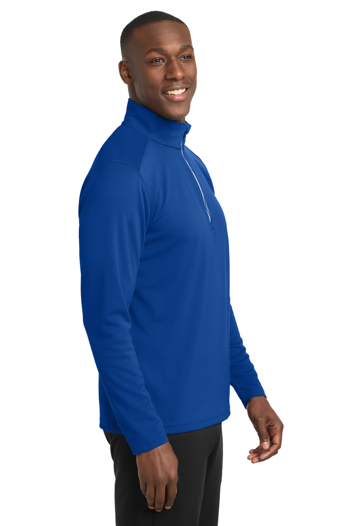 Sport-Tek Sport-Wick Textured 1/4-Zip Pullover. ST860 45