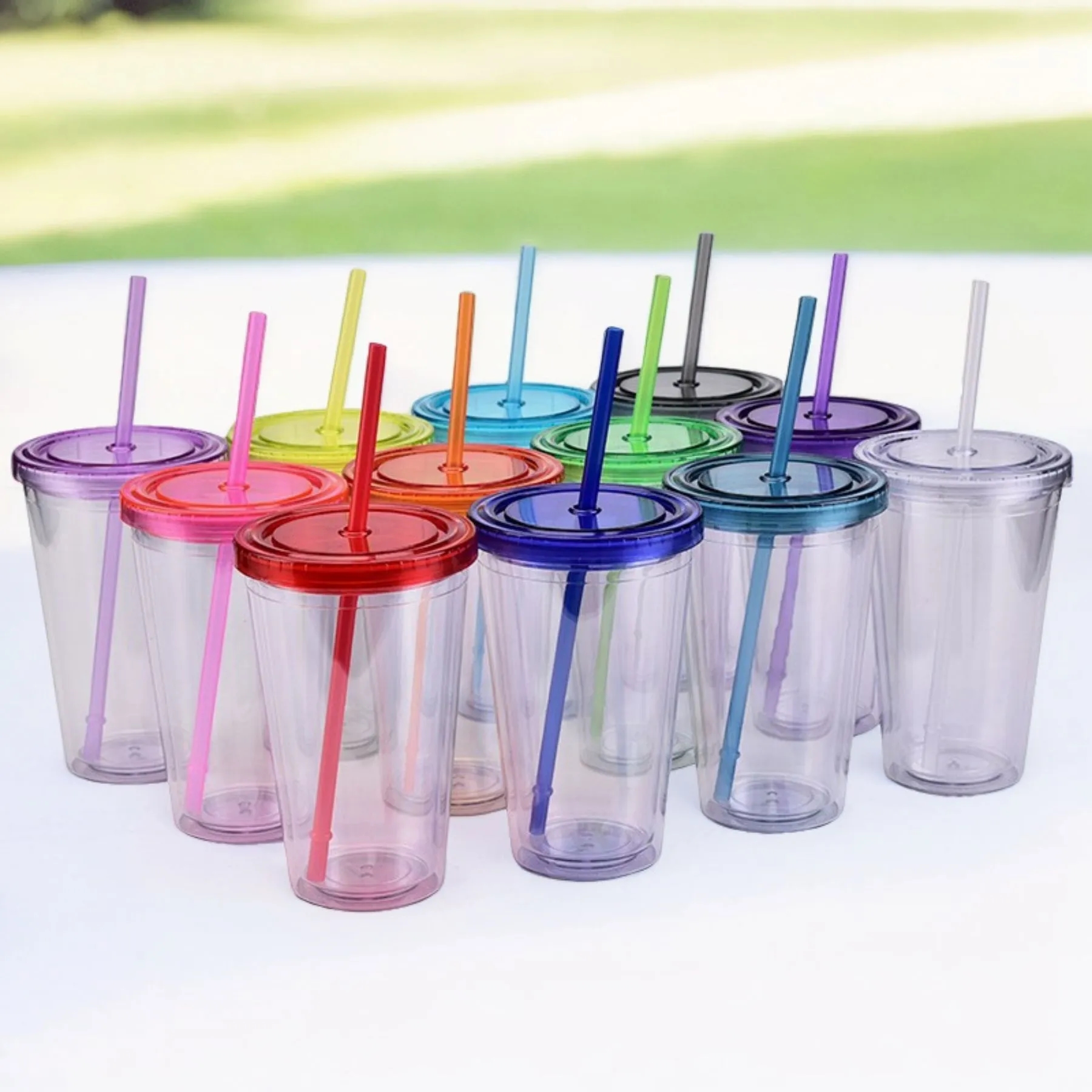 16oz Clear Drink Sippy Cup 6