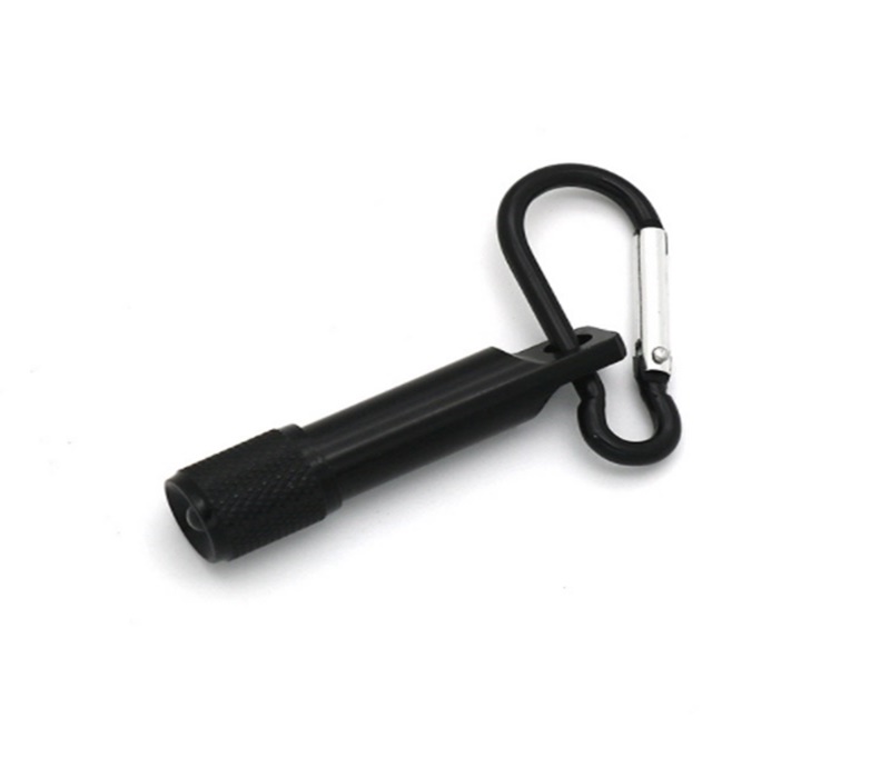 Mini Aluminum Flashlight with Carabiner 8