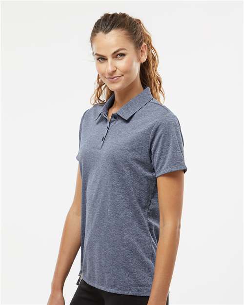Women's Heathered Polo - A583 7