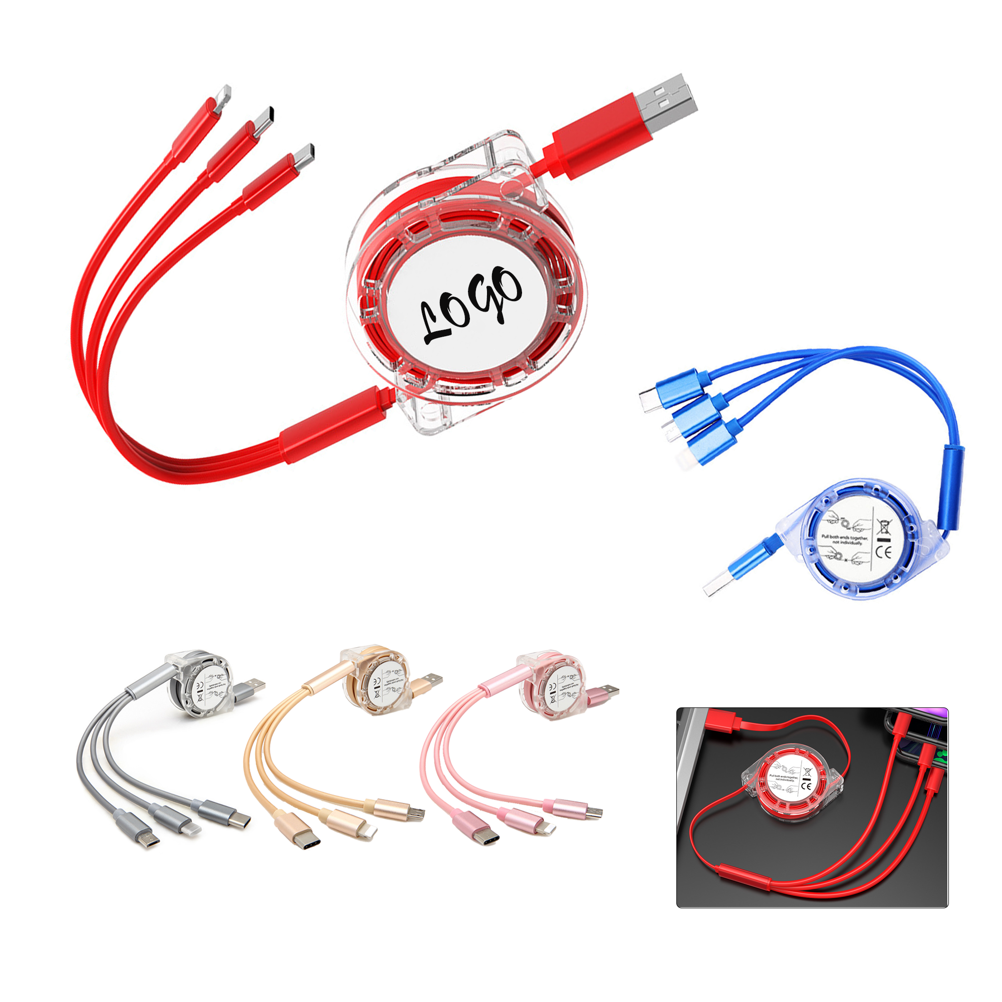 3-in-1 Fast Charging Universal Data Cable 2