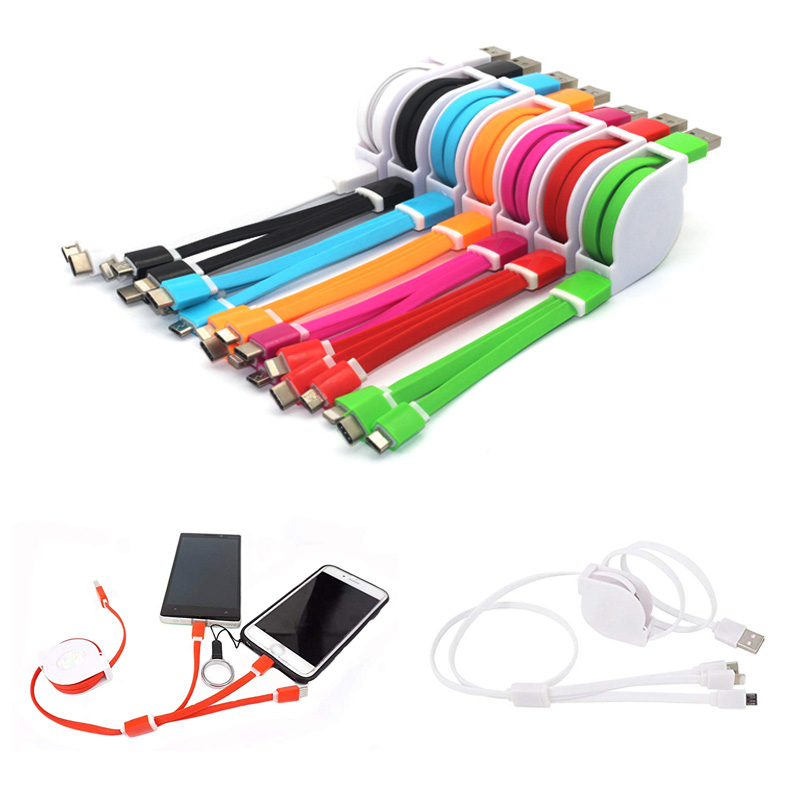 Retractable 3-in-1 Charging Cable 1
