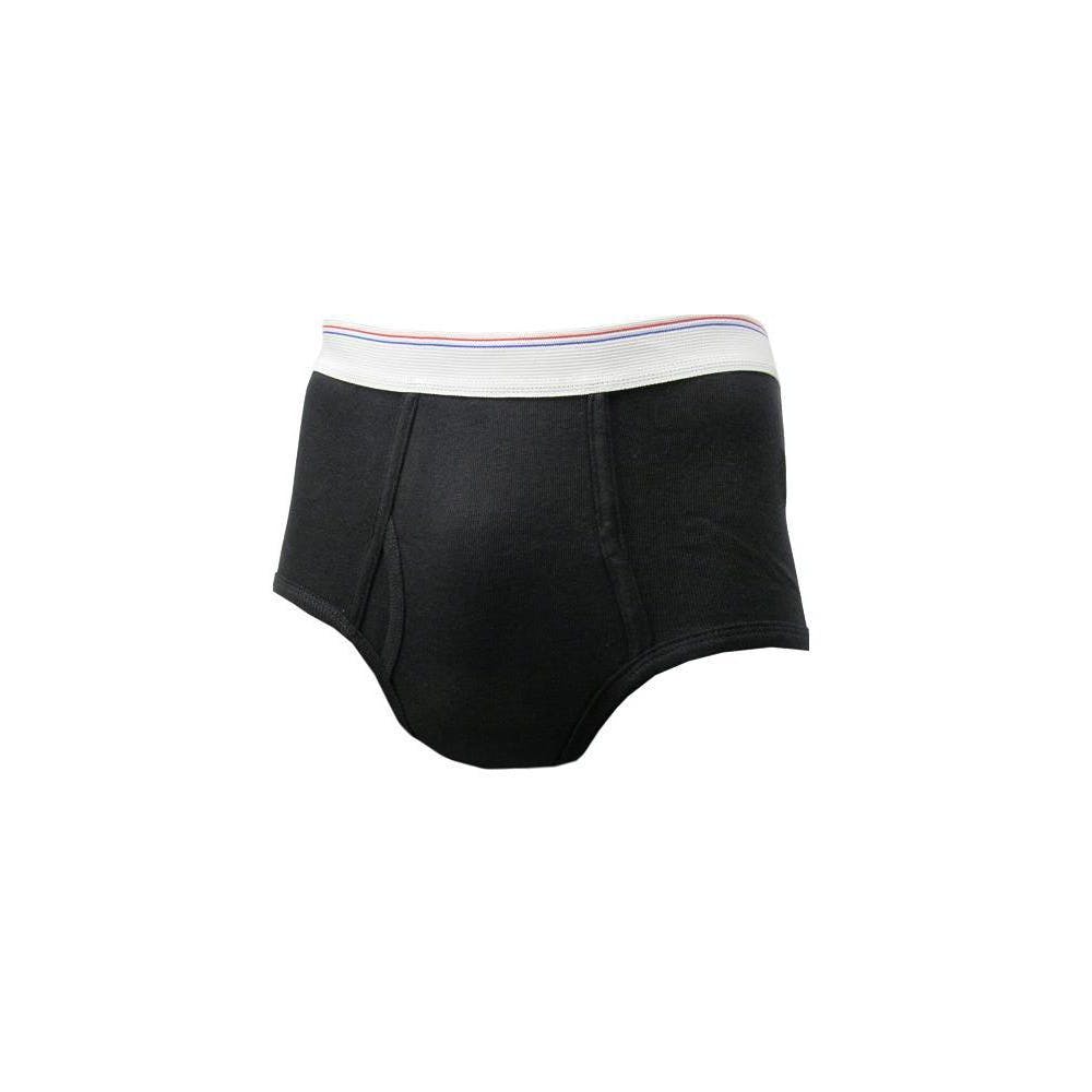 Men's Boxer Briefs - Black XL Mid-Rise 2