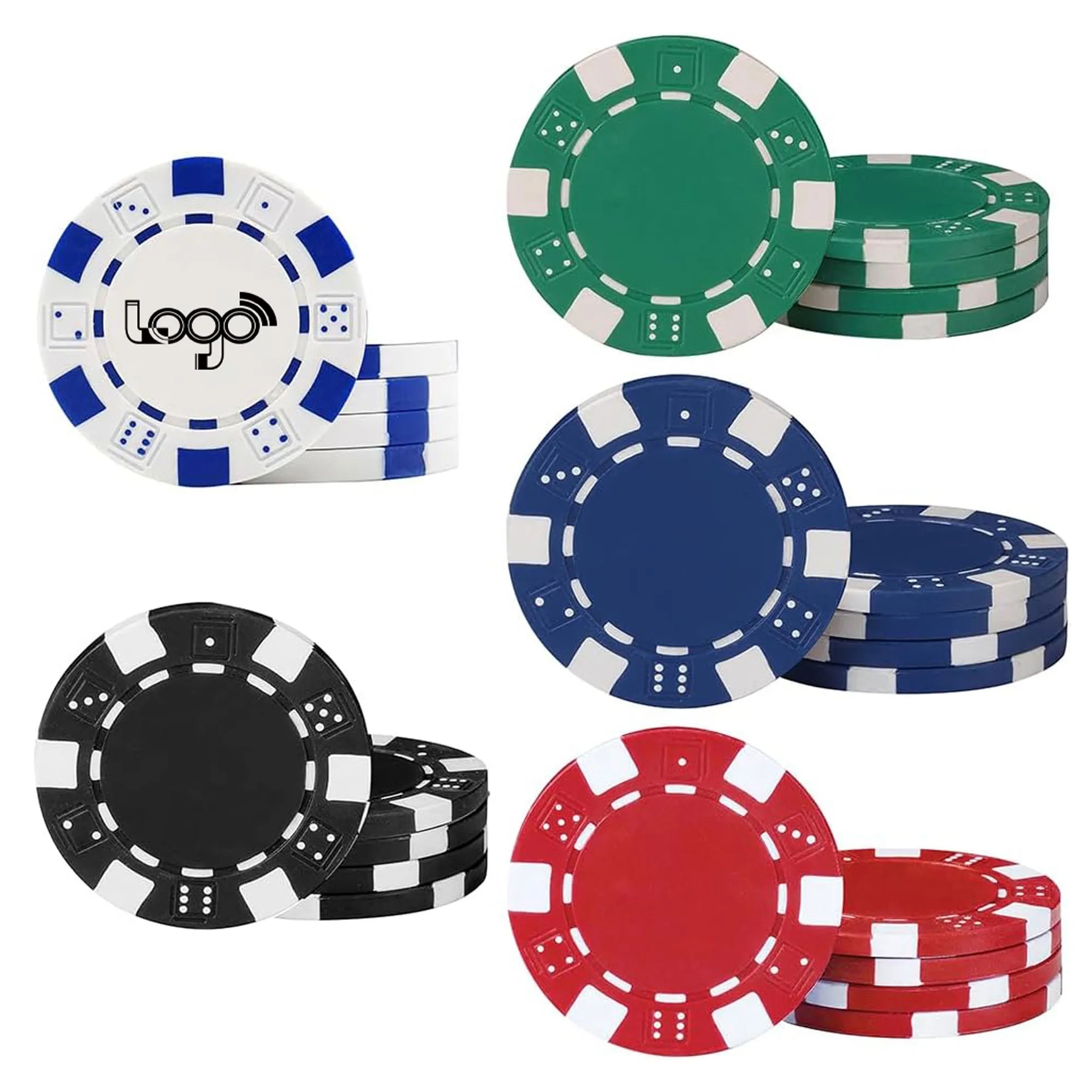 MOQ 100PCS Poker Chips For Card Board Game