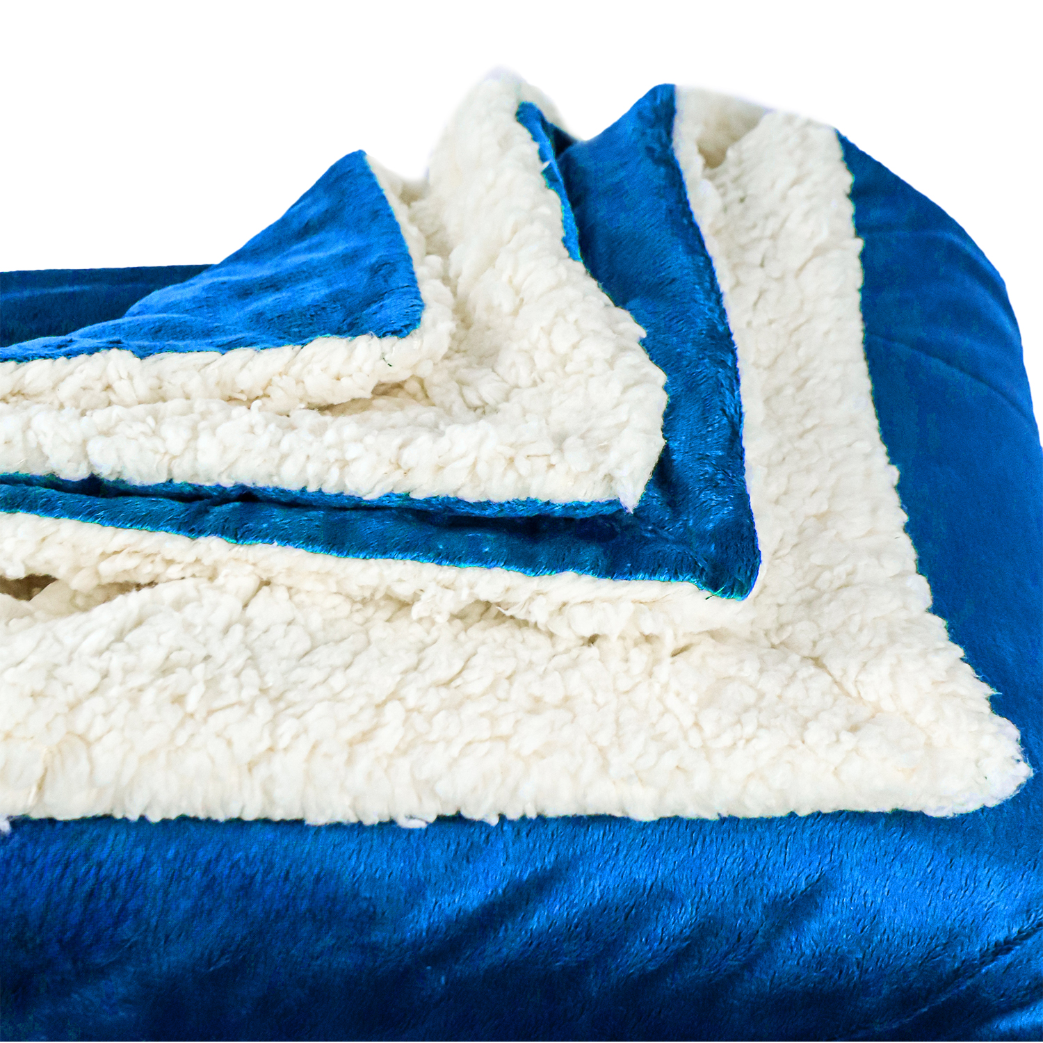 Dual Layer Soft Micro Mink Sherpa Blankets 50" X 60" 2