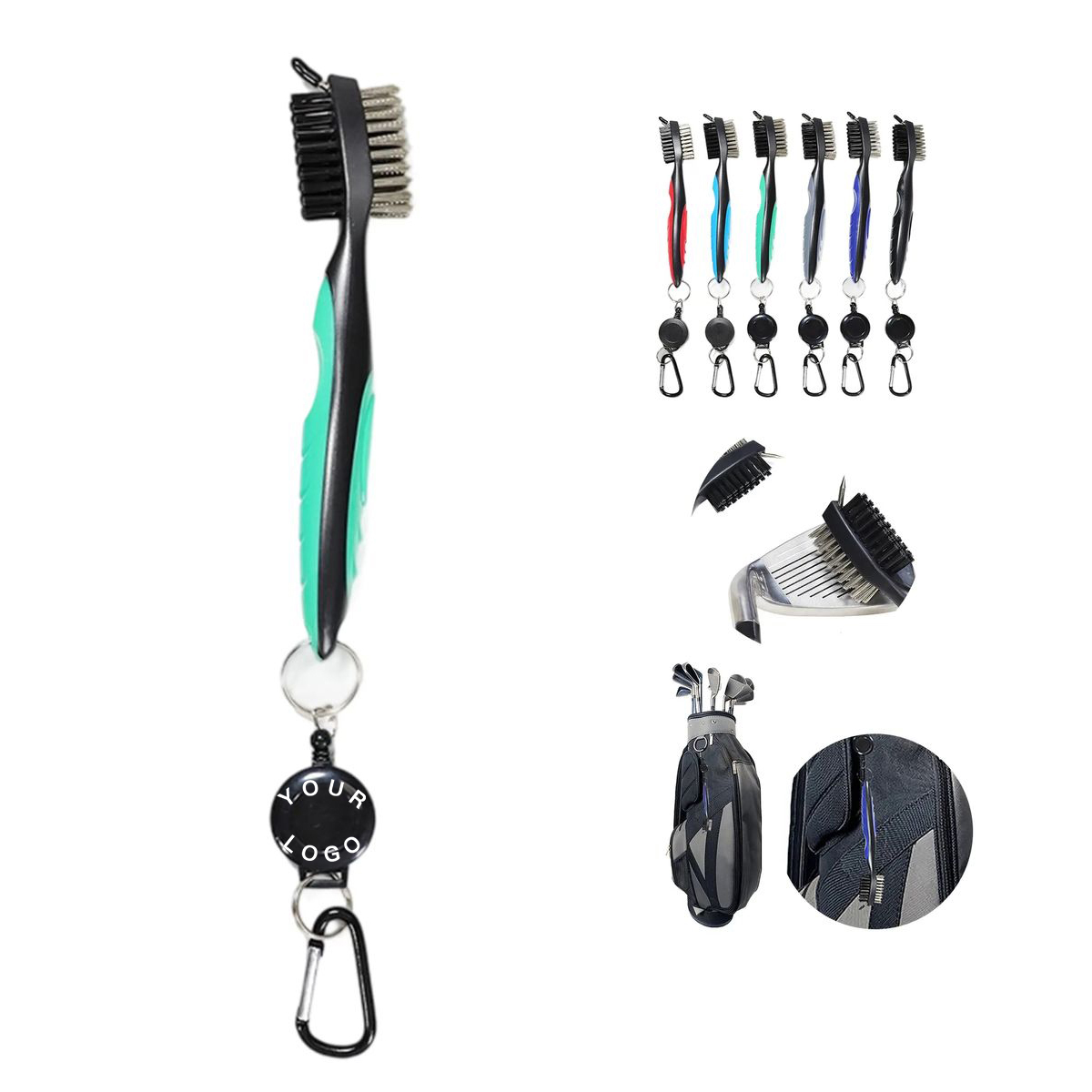 Golf Tool Brush for Irons and Woods 3