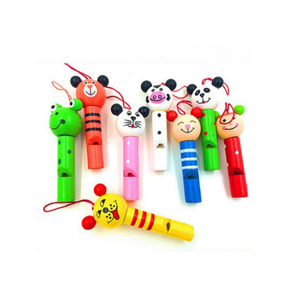 Cartoon kids wooden whistle 2
