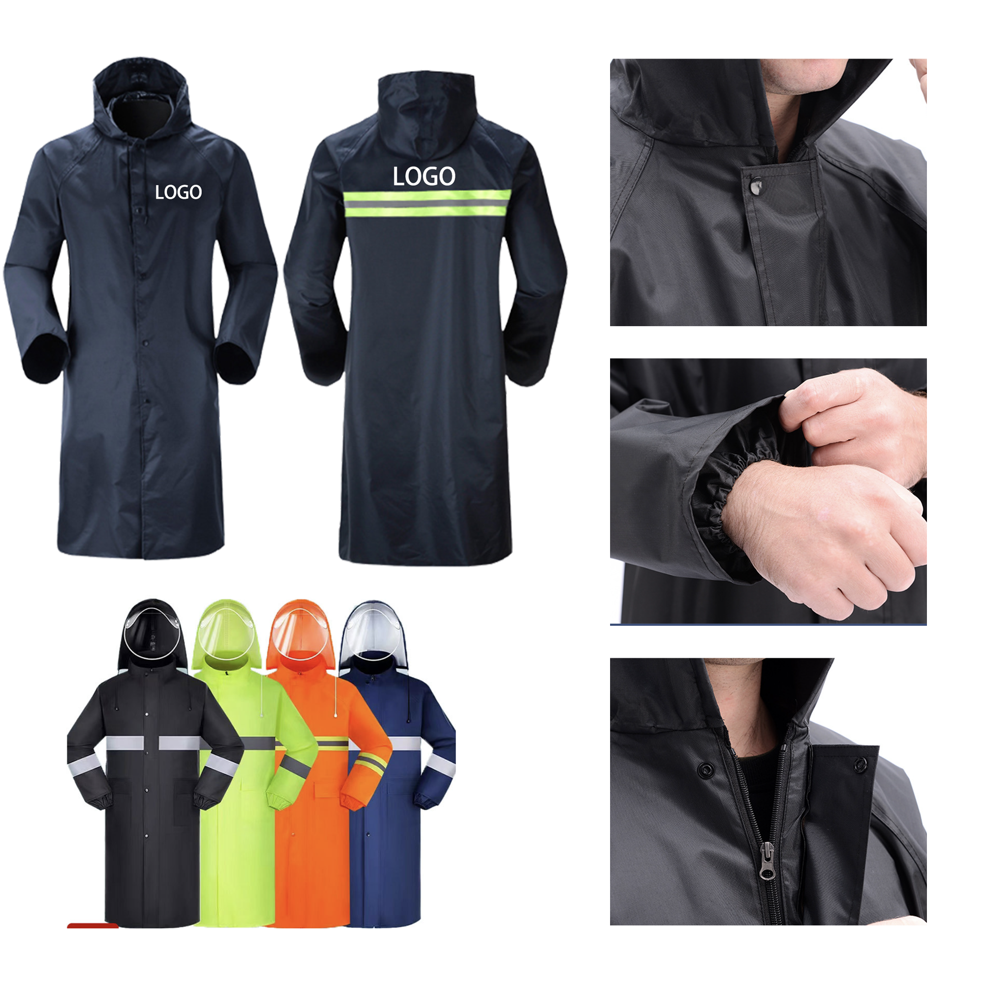 MOQ 10 PCS Stylish Portable Raincoat 2