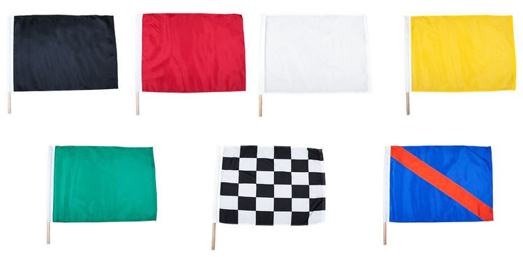 24" x 30" Polyester Mounted Auto Racing Flag Set 2