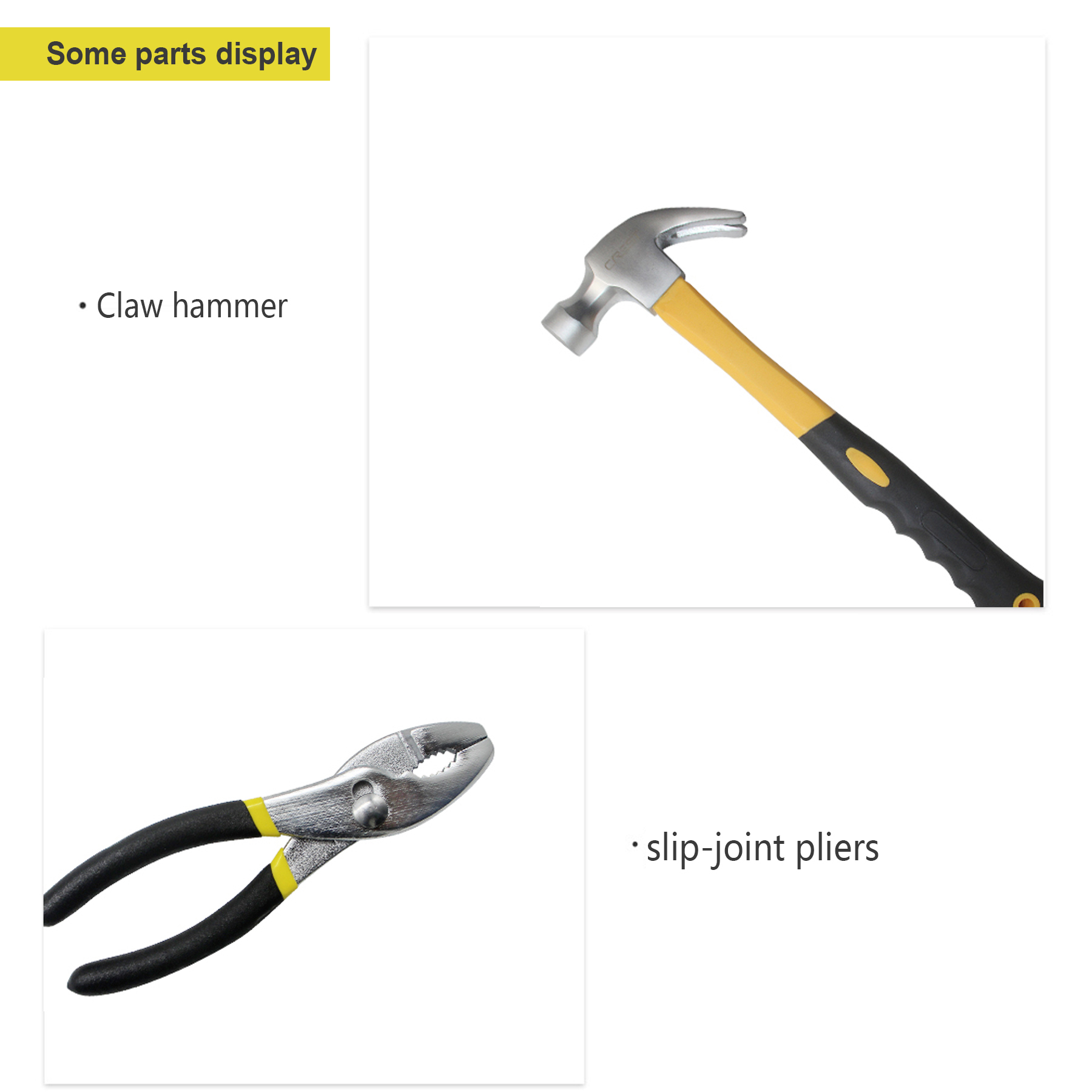 HandyPro 40pc Household Toolbox Set with Hammer, Screwdrivers, and Tape Measure 5