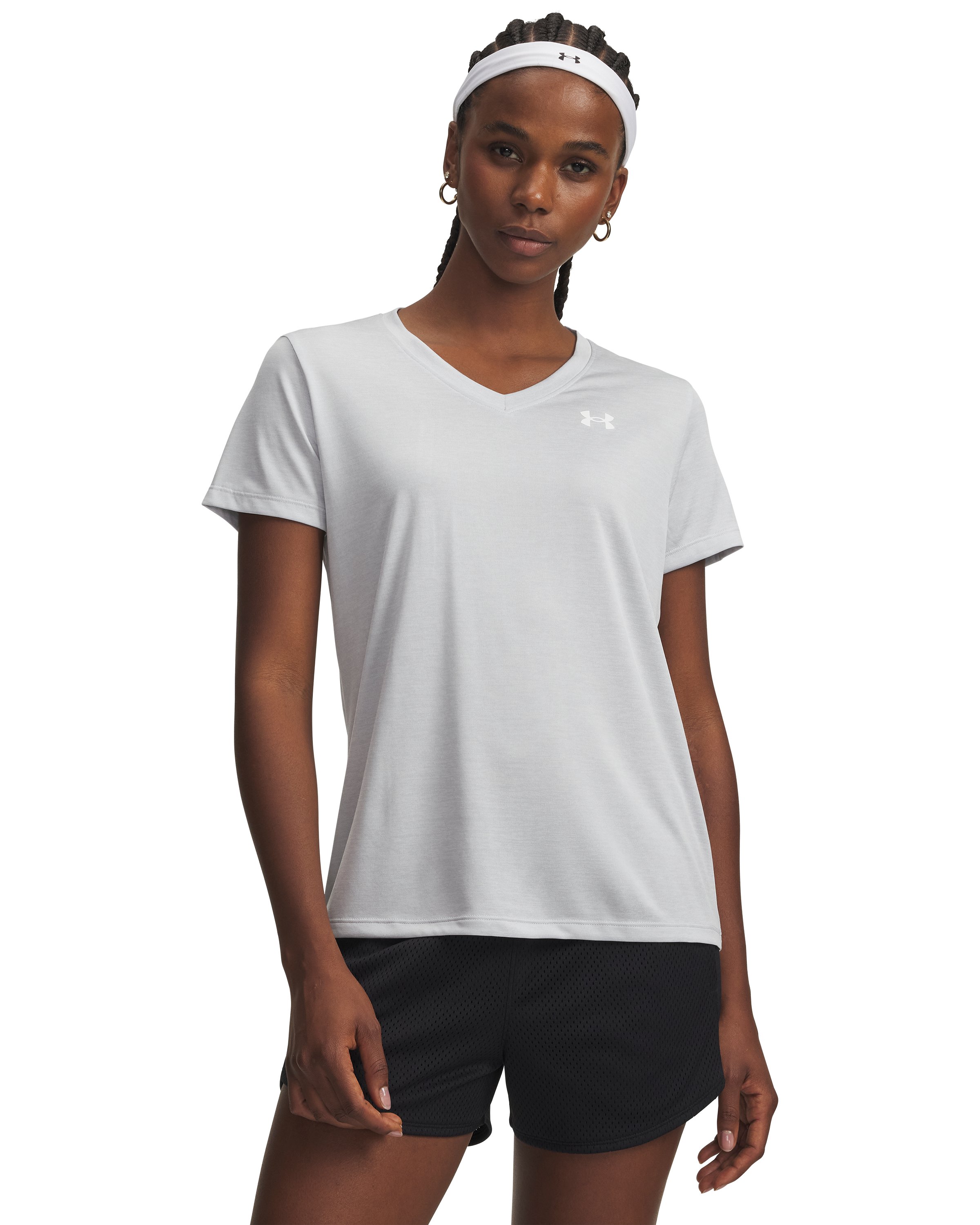 UA Tech Twist Women's V-Neck Short Sleeve 1