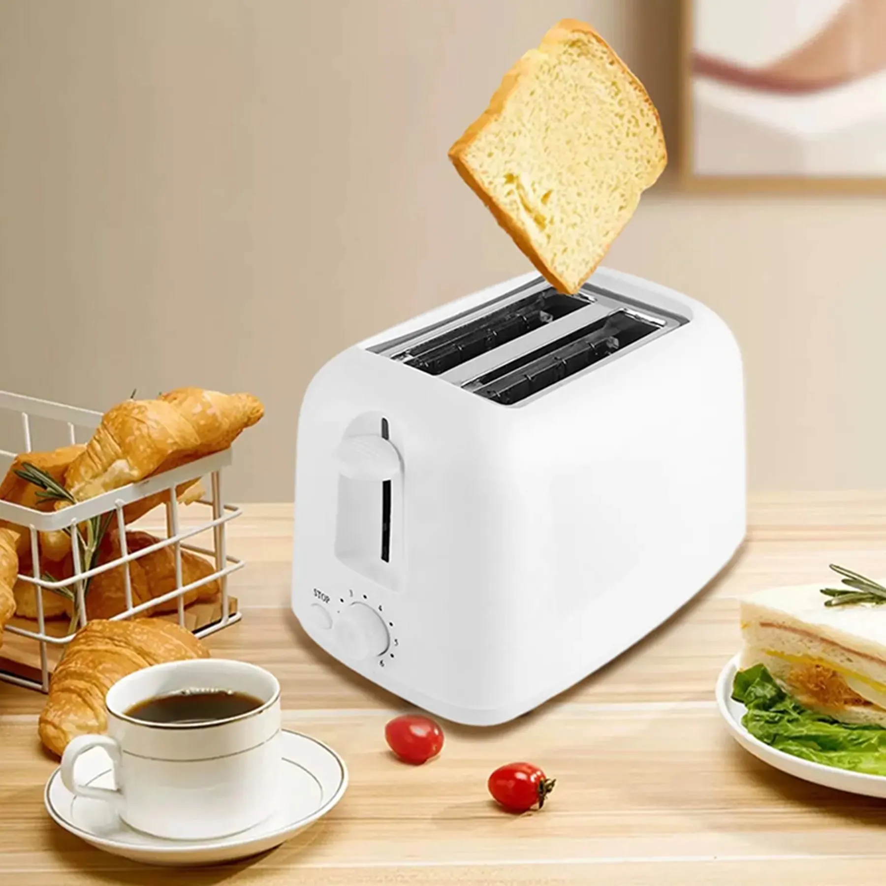 Hot Selling White Home Mini Round Bread Maker 2