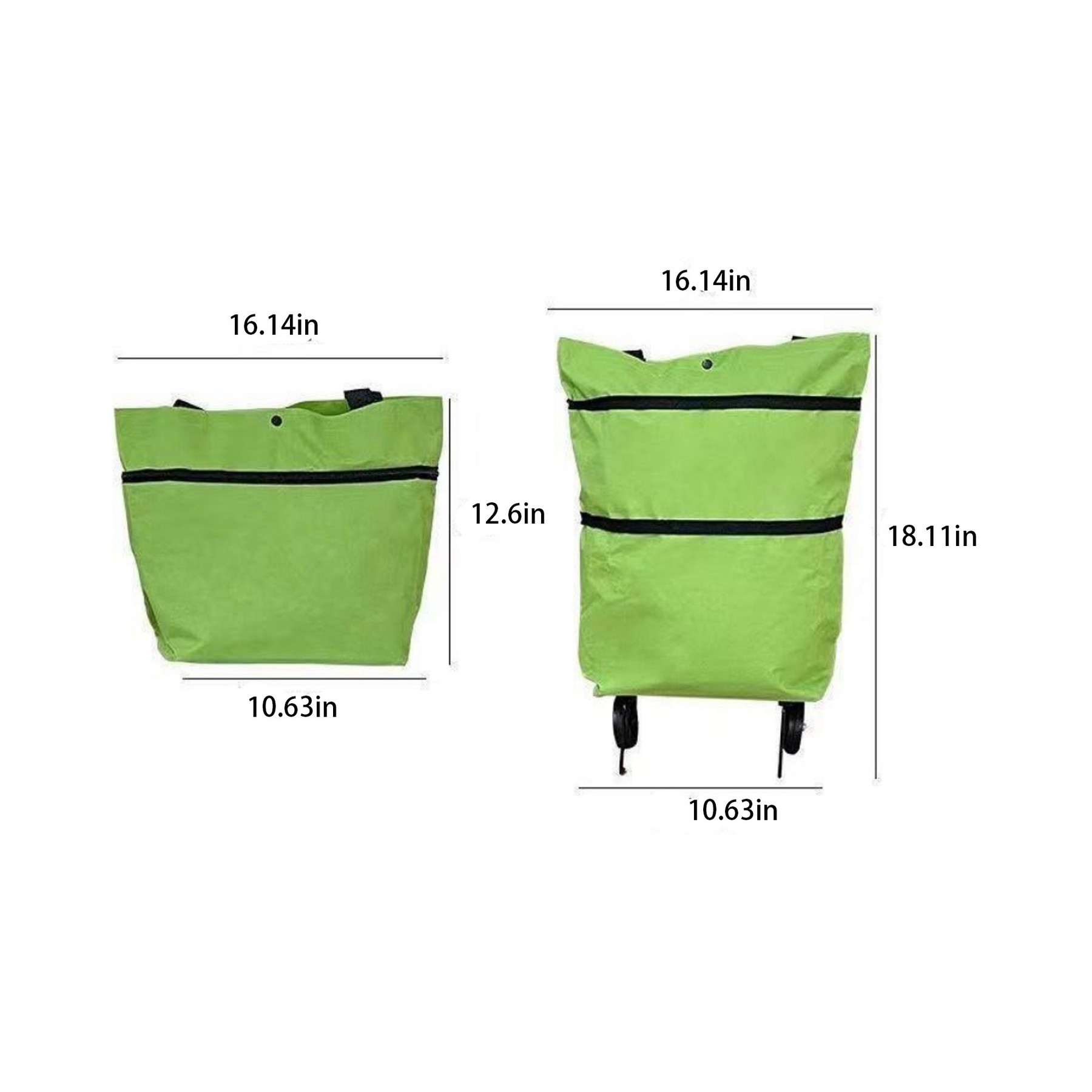2 In 1 Lightweight Collapsible Shopping Cart 2
