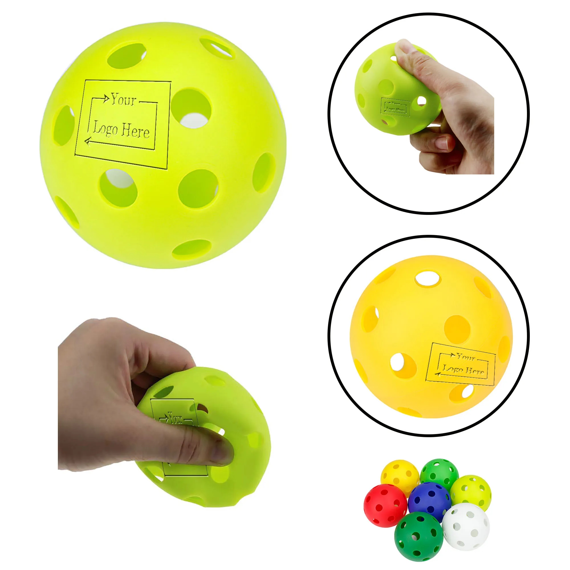 Laser Engraved EVA 26 Hole Pickleball 2