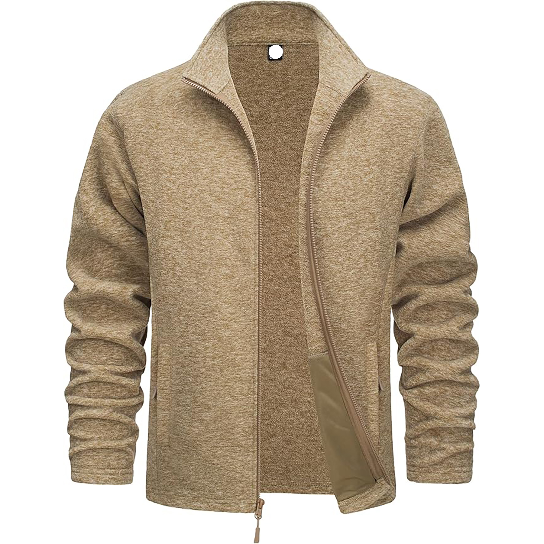 "Men Zipper Fleece Jacket Full zipper" 18