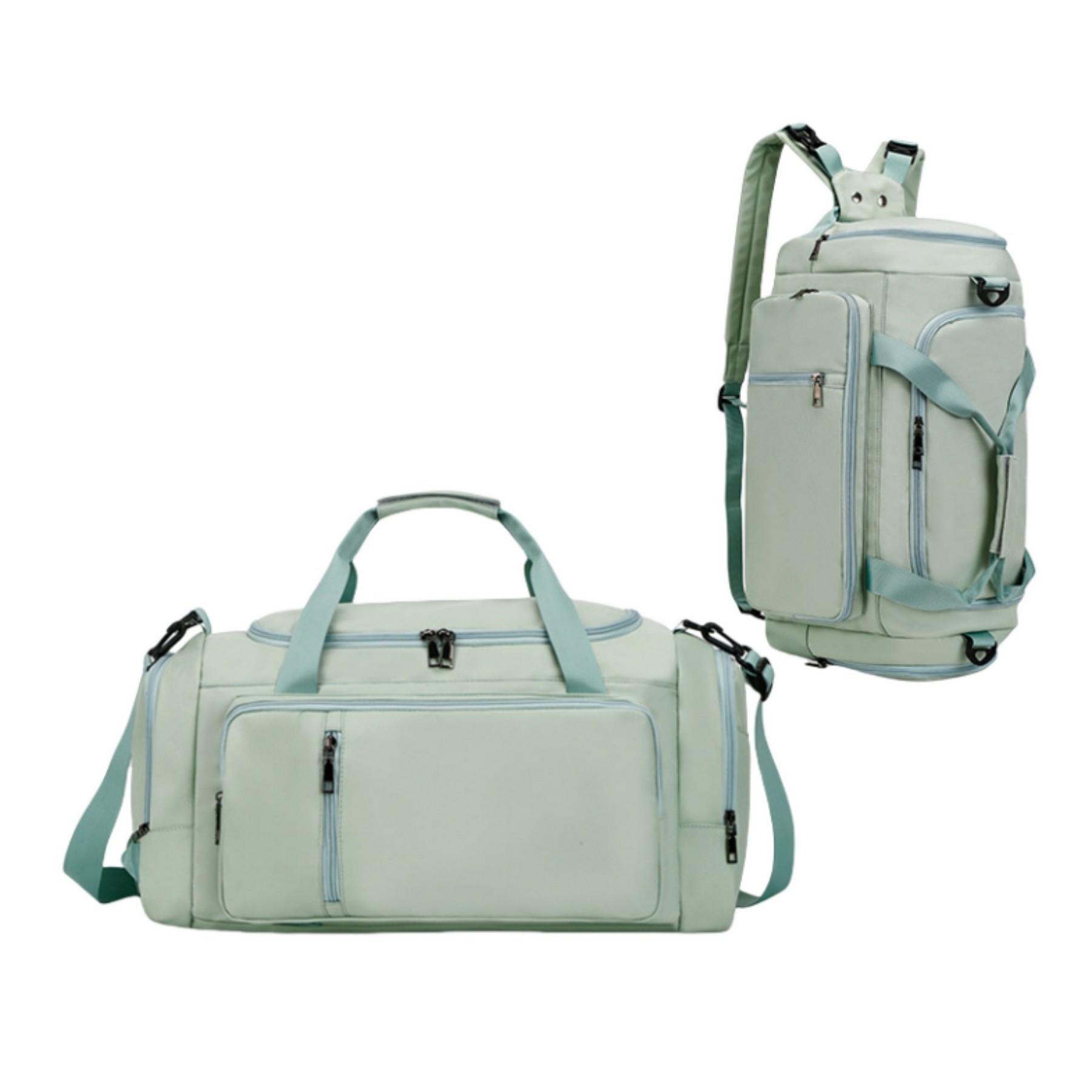 Waterproof Gym Duffle Bag with Shoes Compartment and Wet Pocket 9