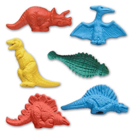 Pencil-Top Eraser Dinosaur Collection 2