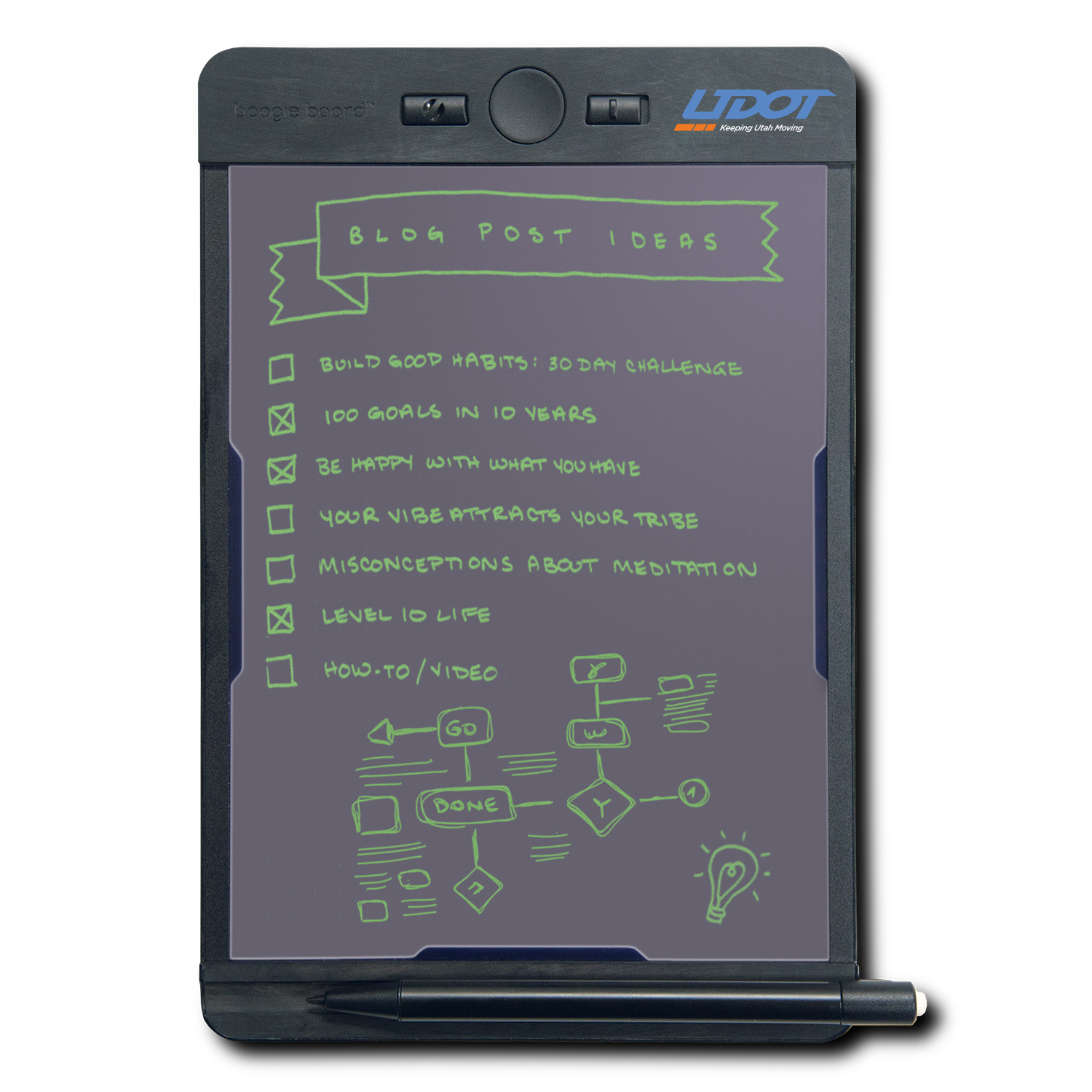 Boogie Board® Blackboard™ Smart Scan Reusable Notebook - Note Size 3