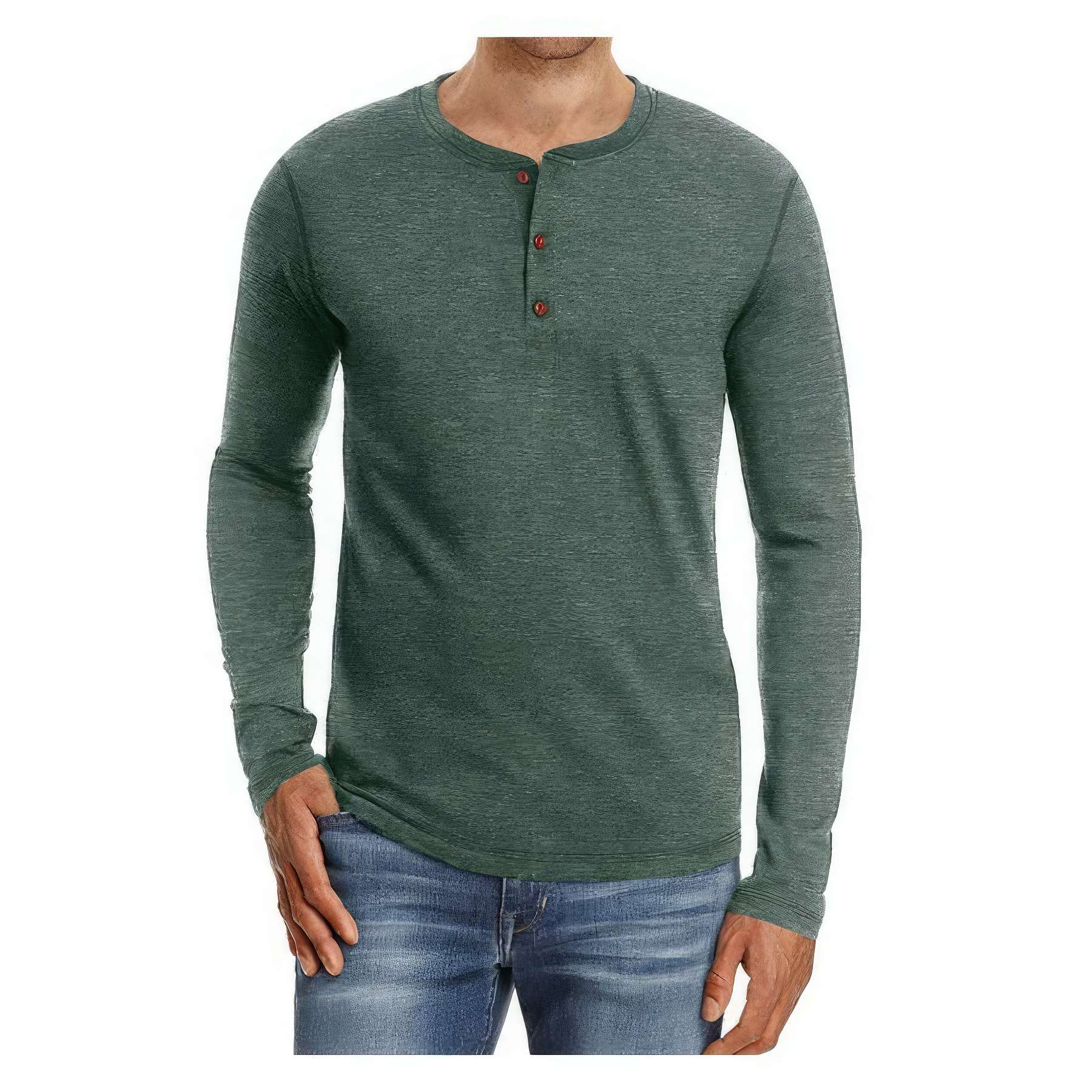Personalized Men's Long Sleeve Shirts Casual Tops 2