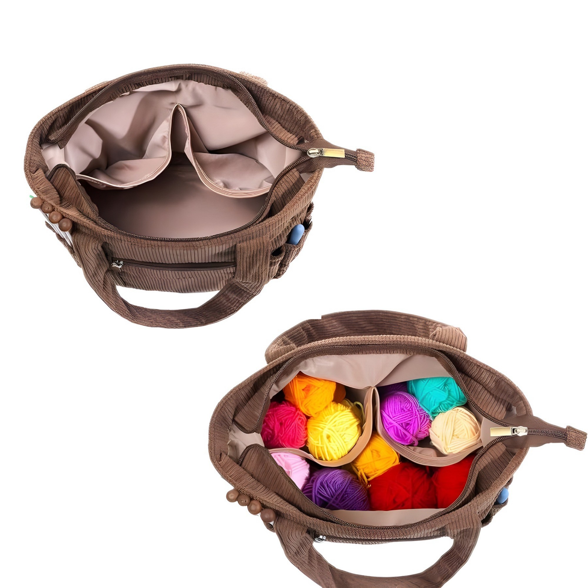 Corduroy Yarn Tote Bag 2