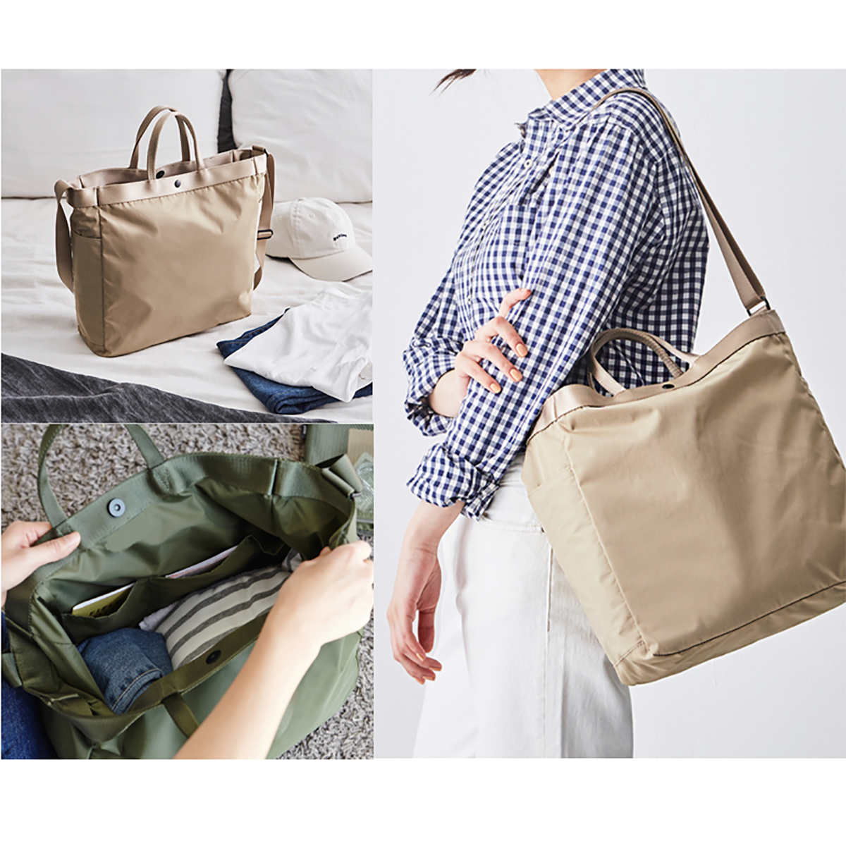 Waterproof Nylon Travel Tote Bag 2