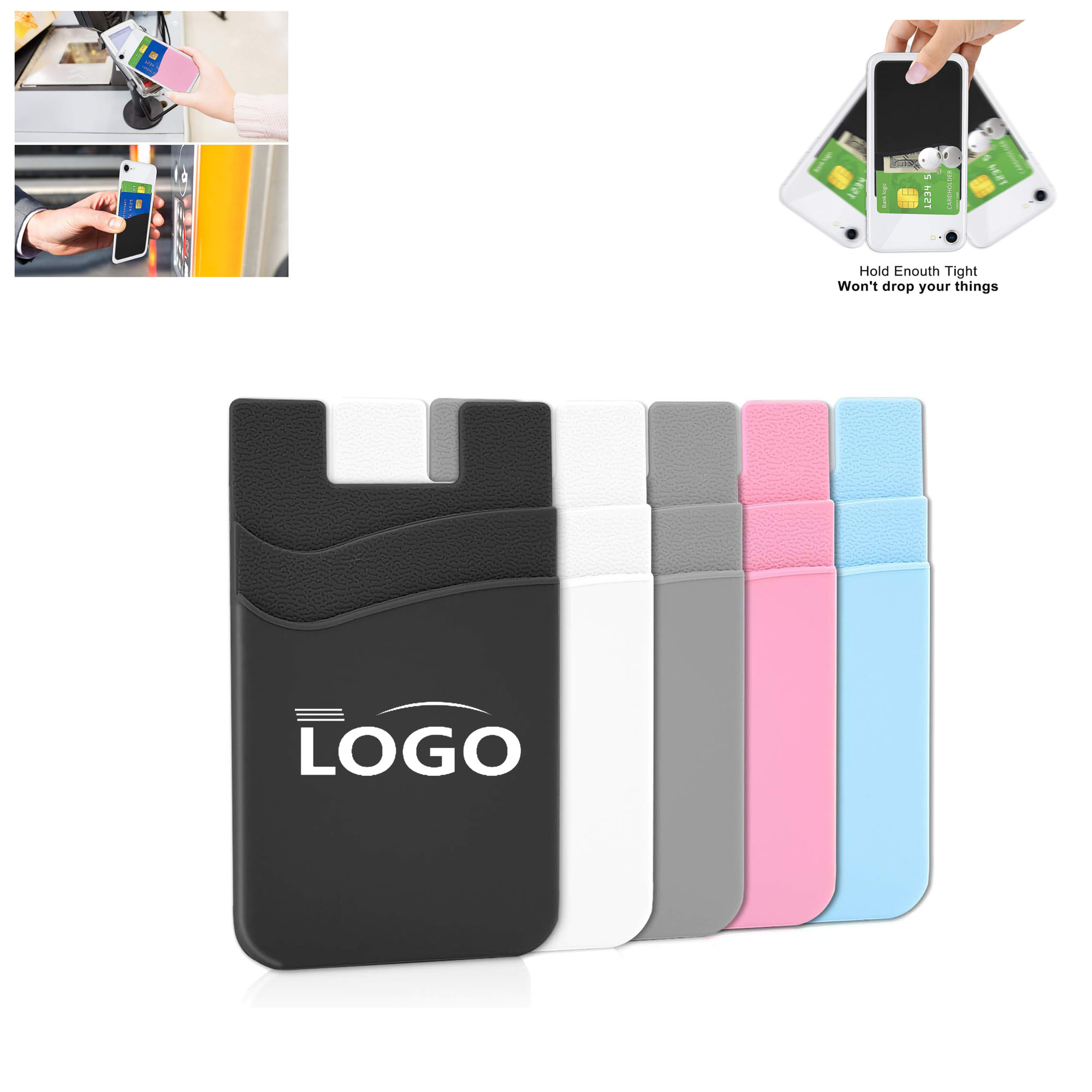 Silicone Phone Wallet Phone Case Back Clamp 4