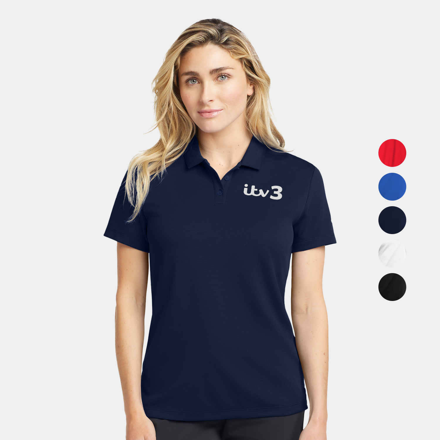 Nike Ladies Dry Essential Solid Polo w/ Screen Print 4.5 oz. 3