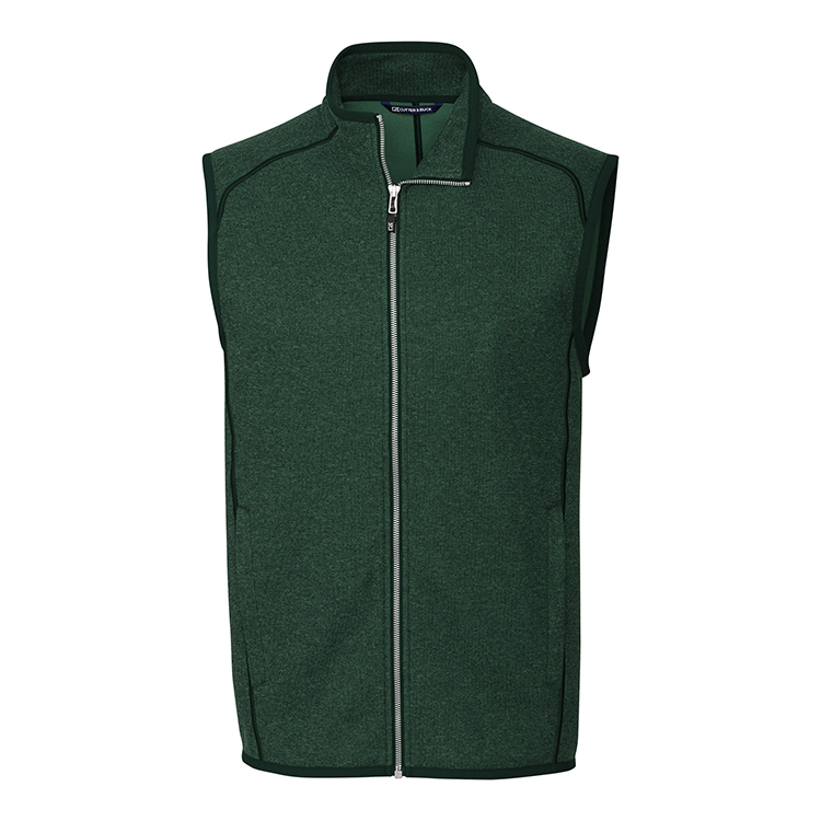 Cutter & Buck Mainsail Sweater-Knit Mens Full Zip Vest 7