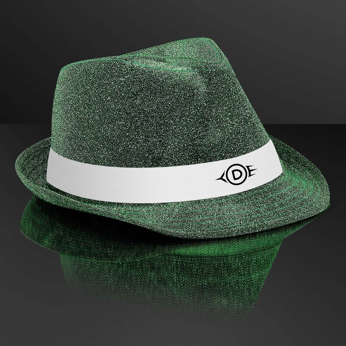 Snazzy Fedora Hat with White Bands (NON-Light Up) 2