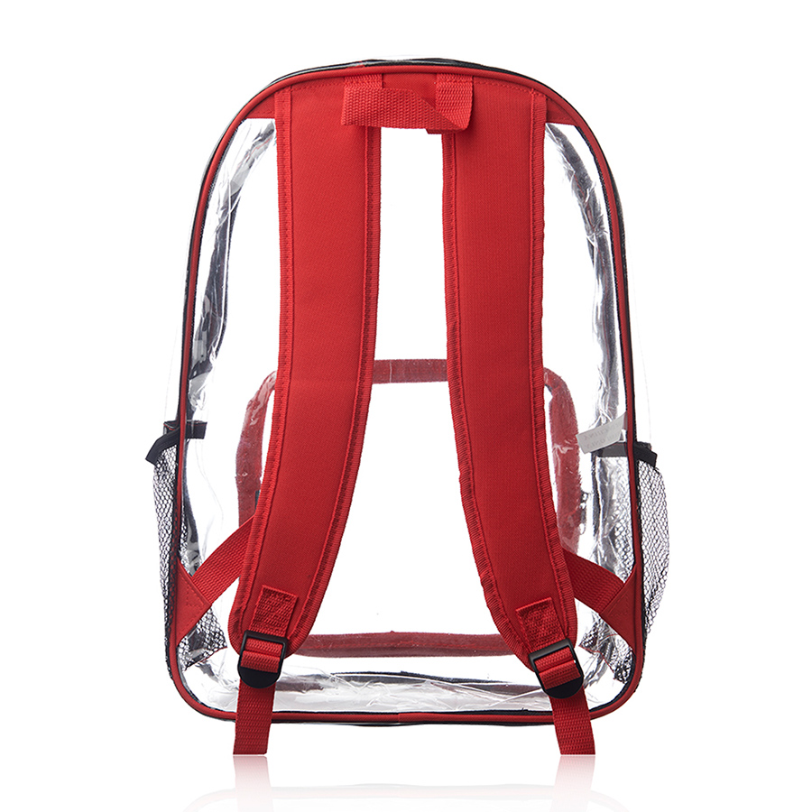Clear PVC Backpack w/ Front Pocket - 13"W x 18"H 7