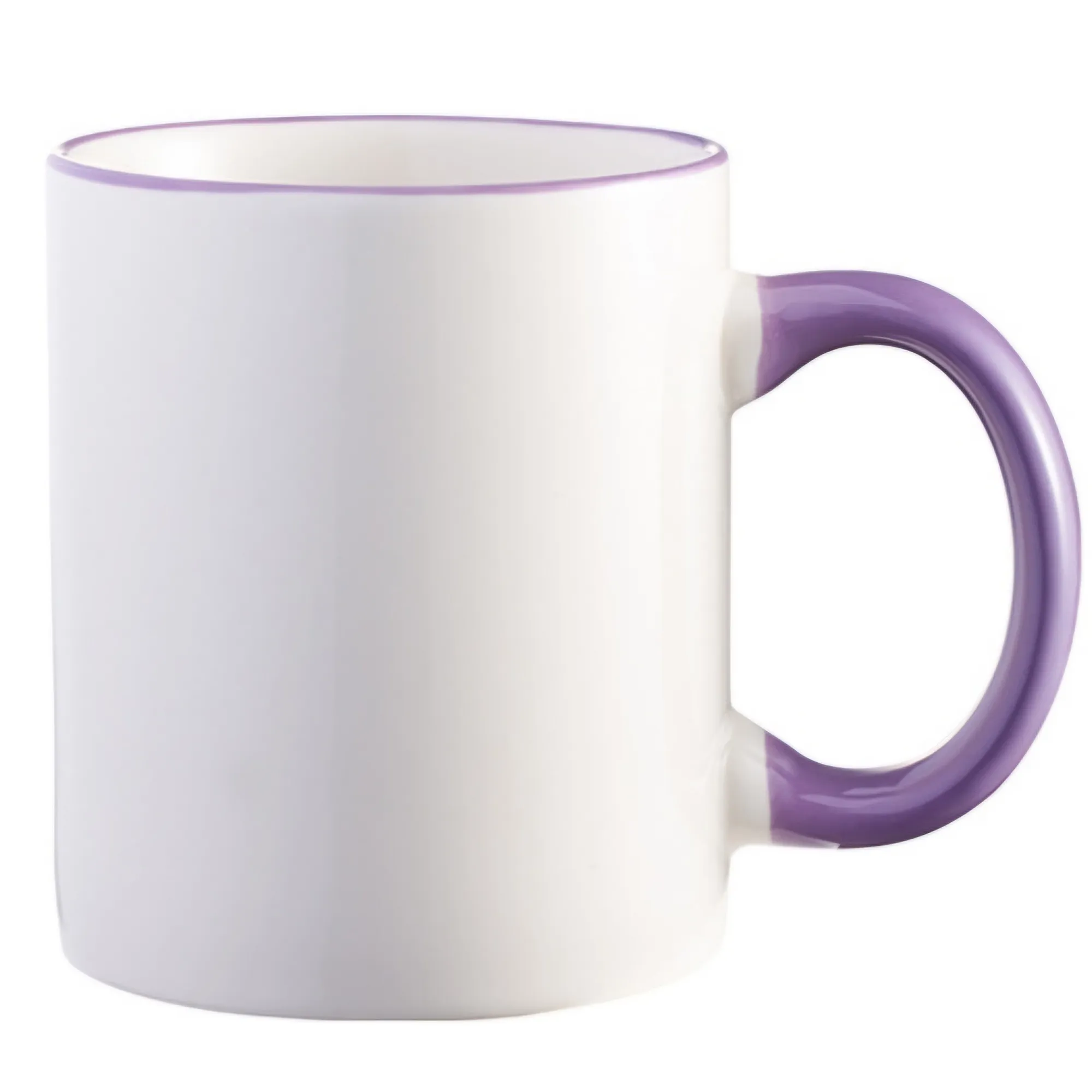 Ceramic Colorful Handle Mug with a Cup-Shaped Mouth 6