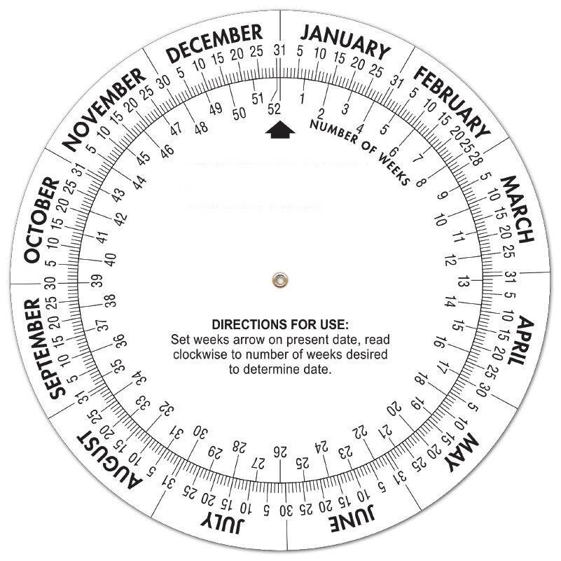 Plastic Date Finder Wheel Calculator 2