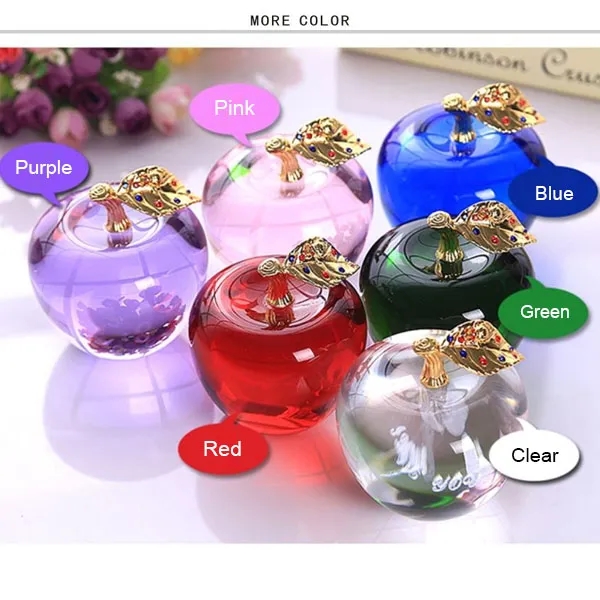Christmas Crystal Red Apple Paperweight 8