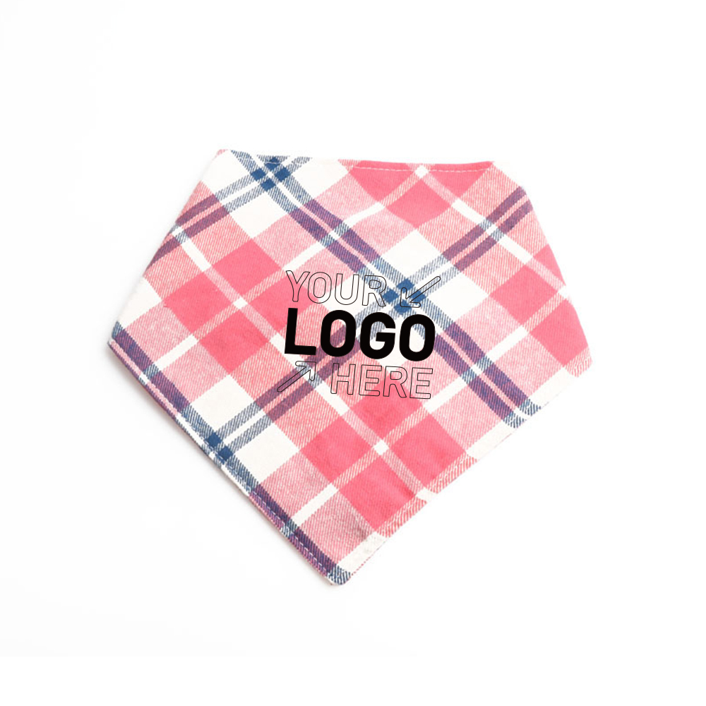 Large Solid Full Color Dog Triangle Bandanna 4