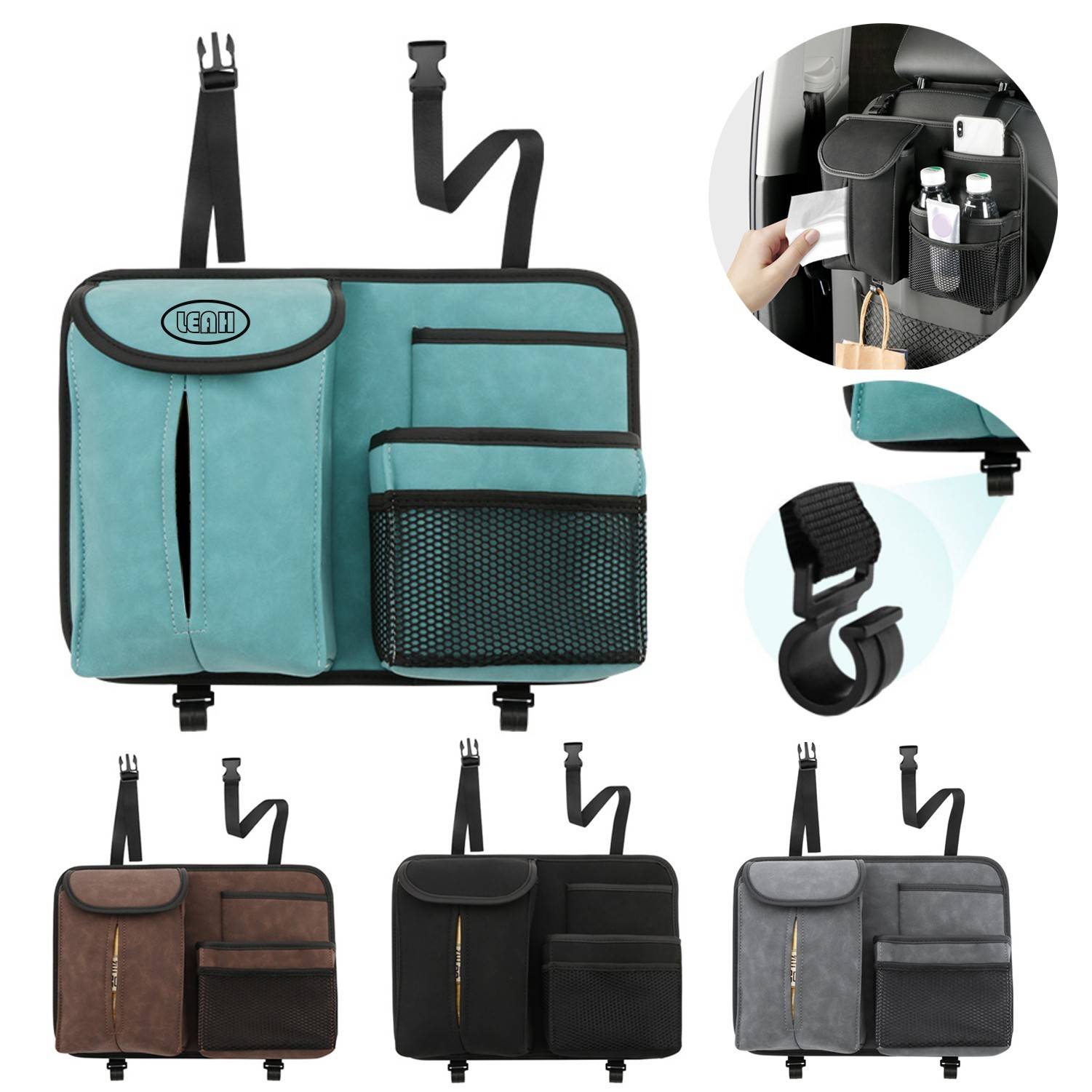 Car Back Seat Multi Pocket Compartment Organizer 1