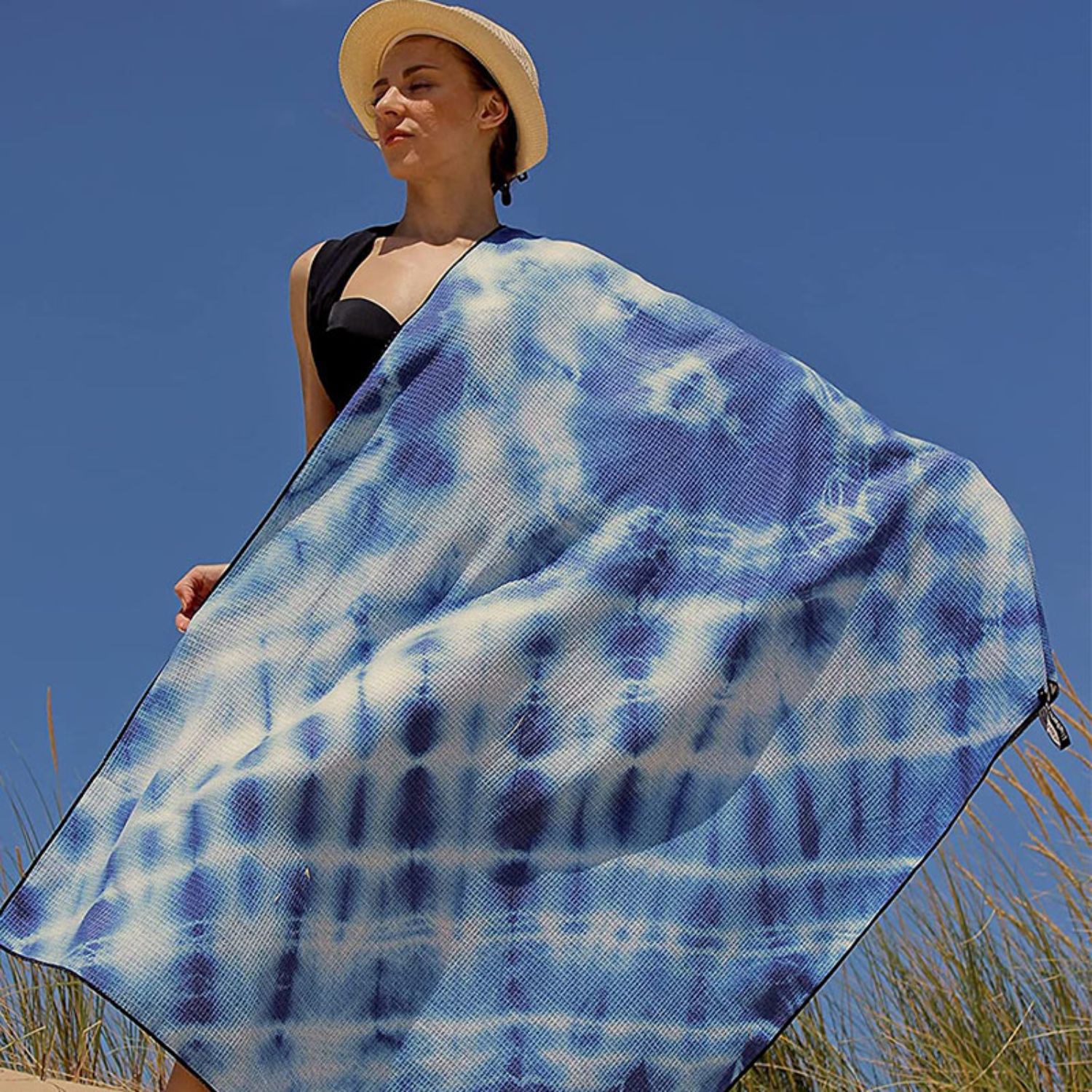 40"x 75" Sublimated Waffle Microfiber Sand Proof Beach Towel 1