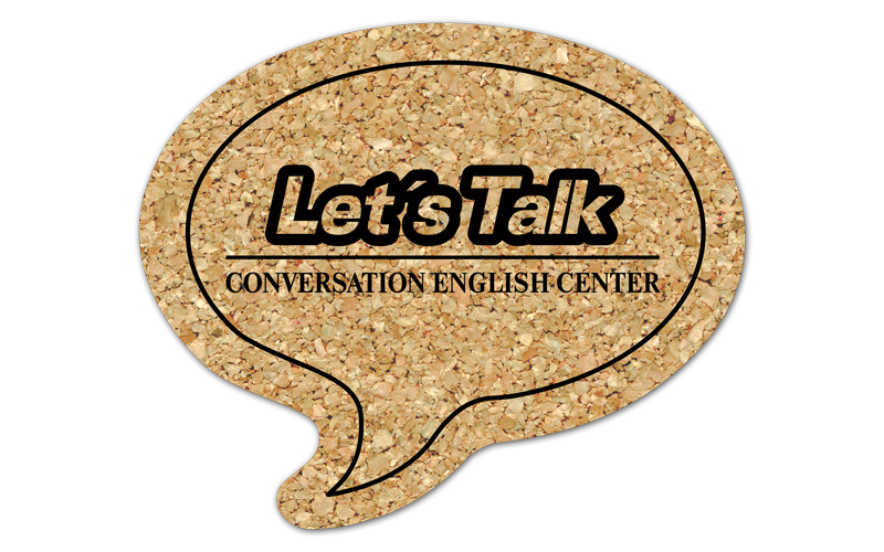 Talk Bubble Cork Coaster