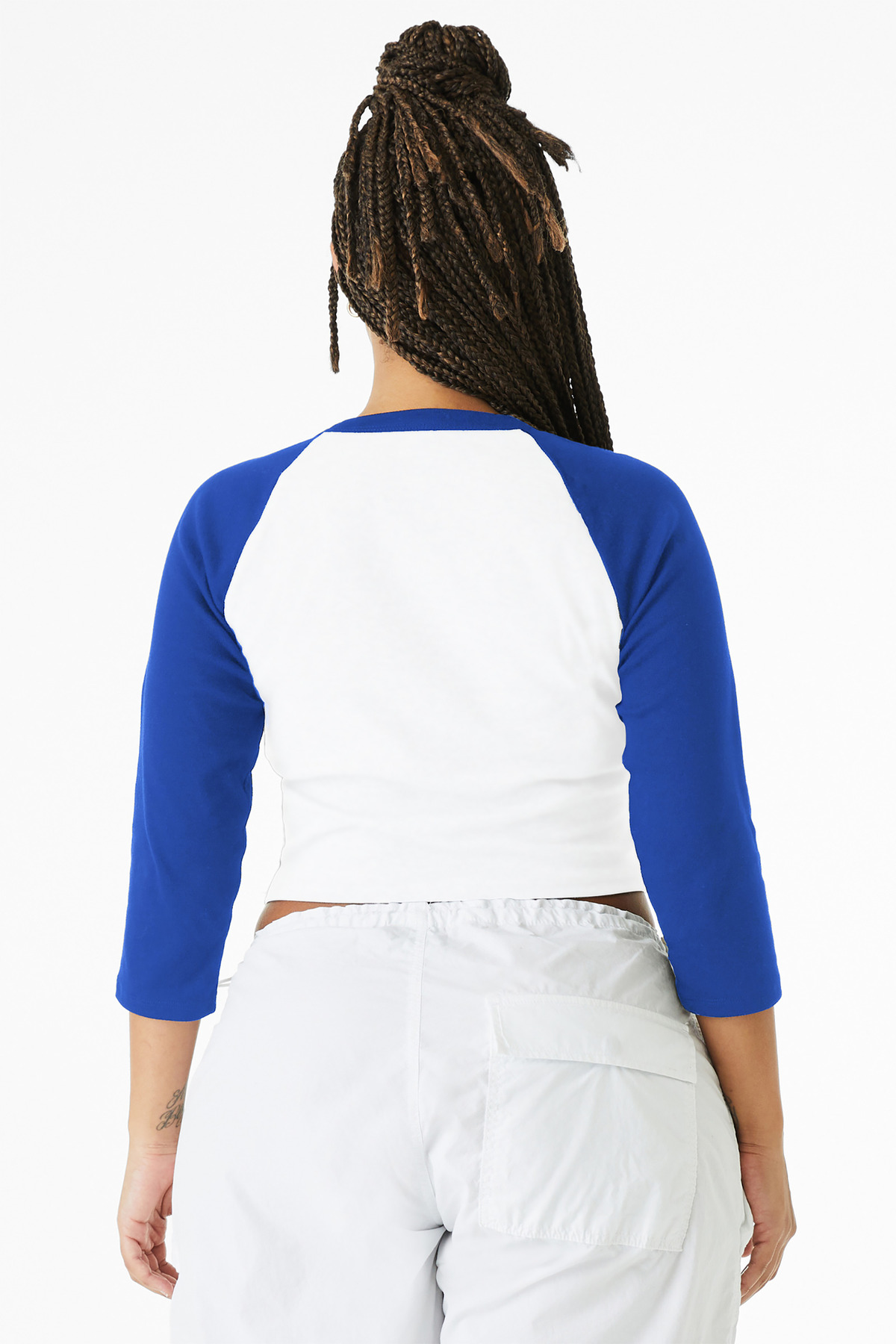 BELLA+CANVAS Women's Micro Rib 3/4 Raglan Baby Tee BC1200 42