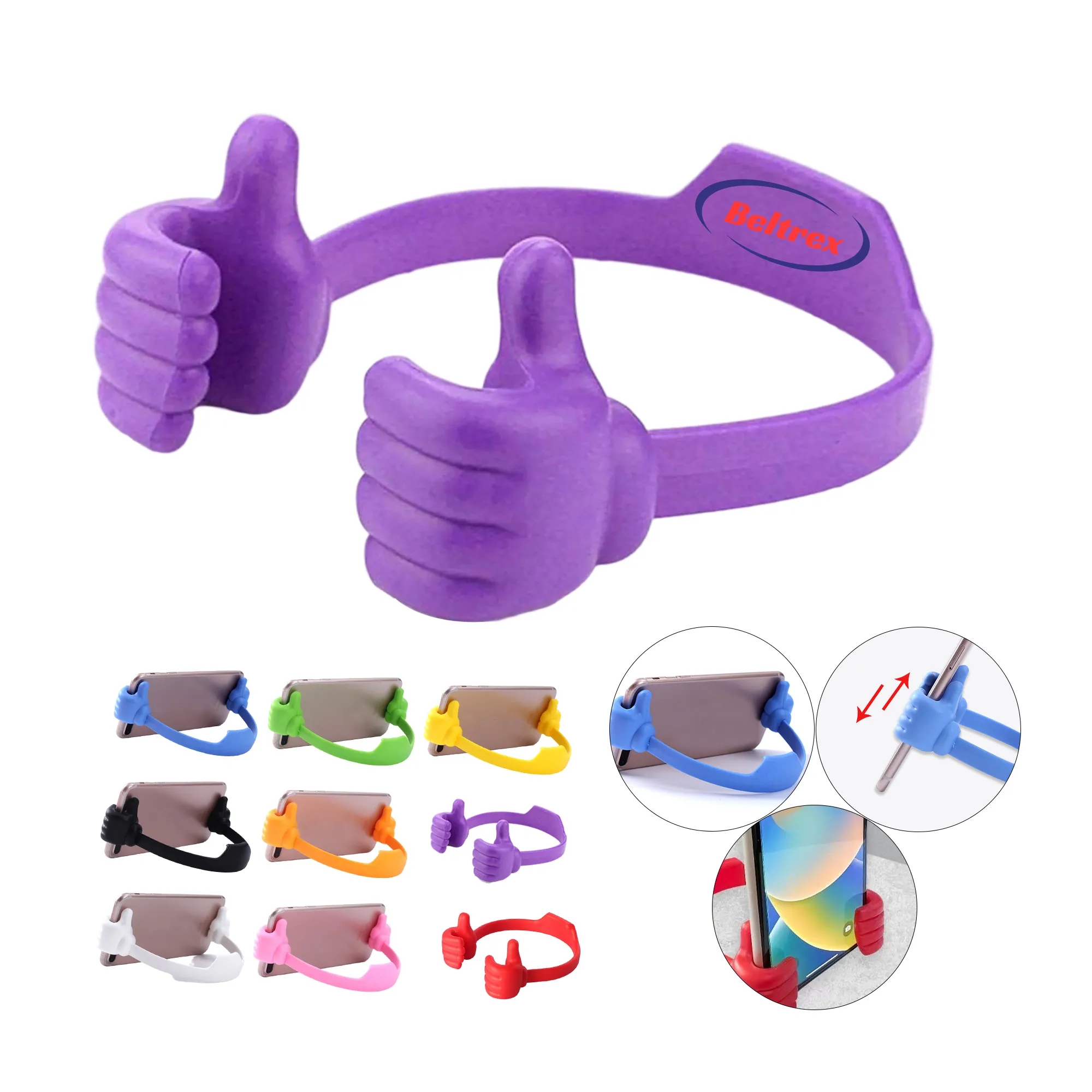 Thumb-Shaped Phone Holder with Adjustable Angles 7